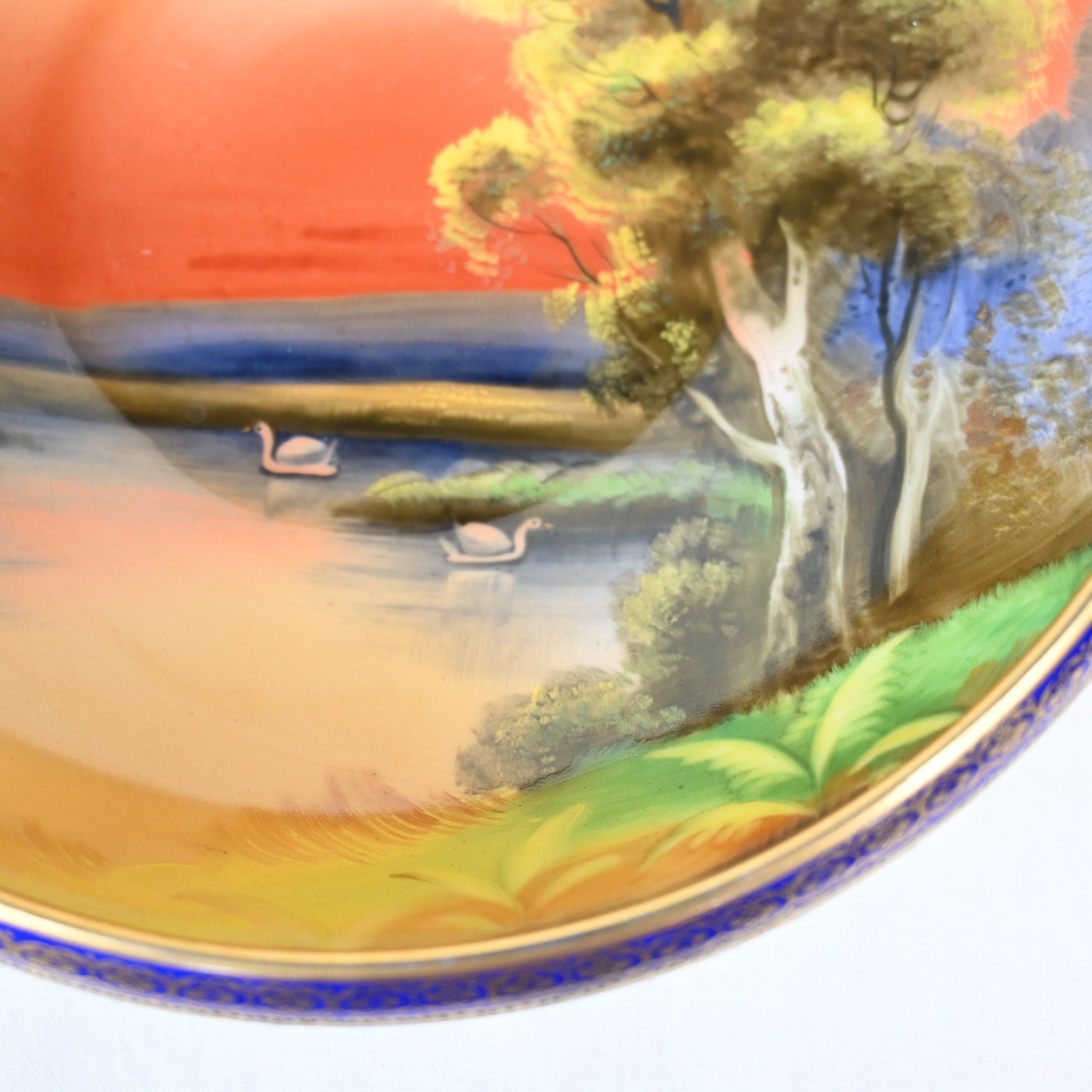 Old Noritake hand paint bowl Tree in the Meadow series / オールドノリタケ　ハンドペイントボウル　ツリーインザメドウシリーズ