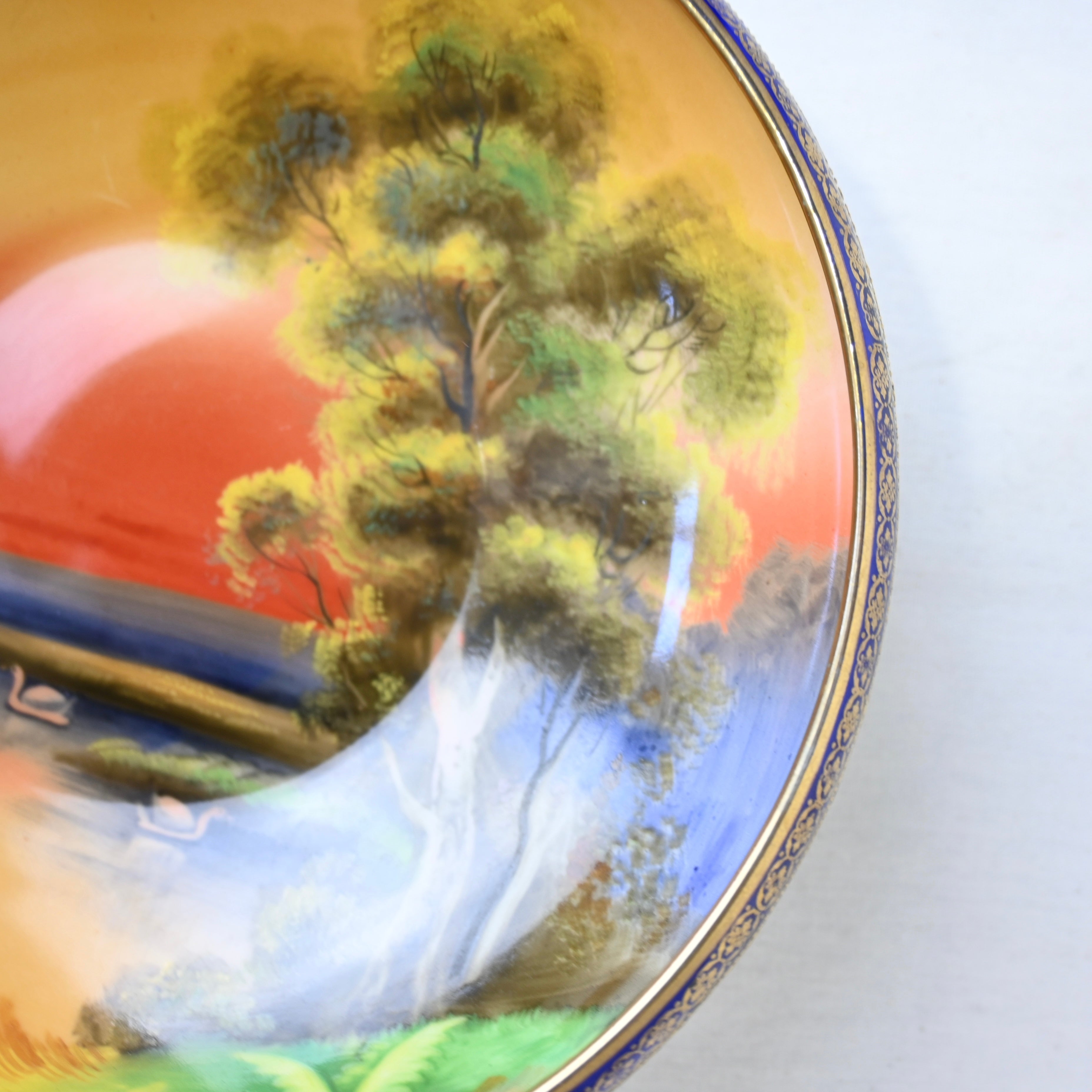 Old Noritake hand paint bowl Tree in the Meadow series / オールドノリタケ　ハンドペイントボウル　ツリーインザメドウシリーズ