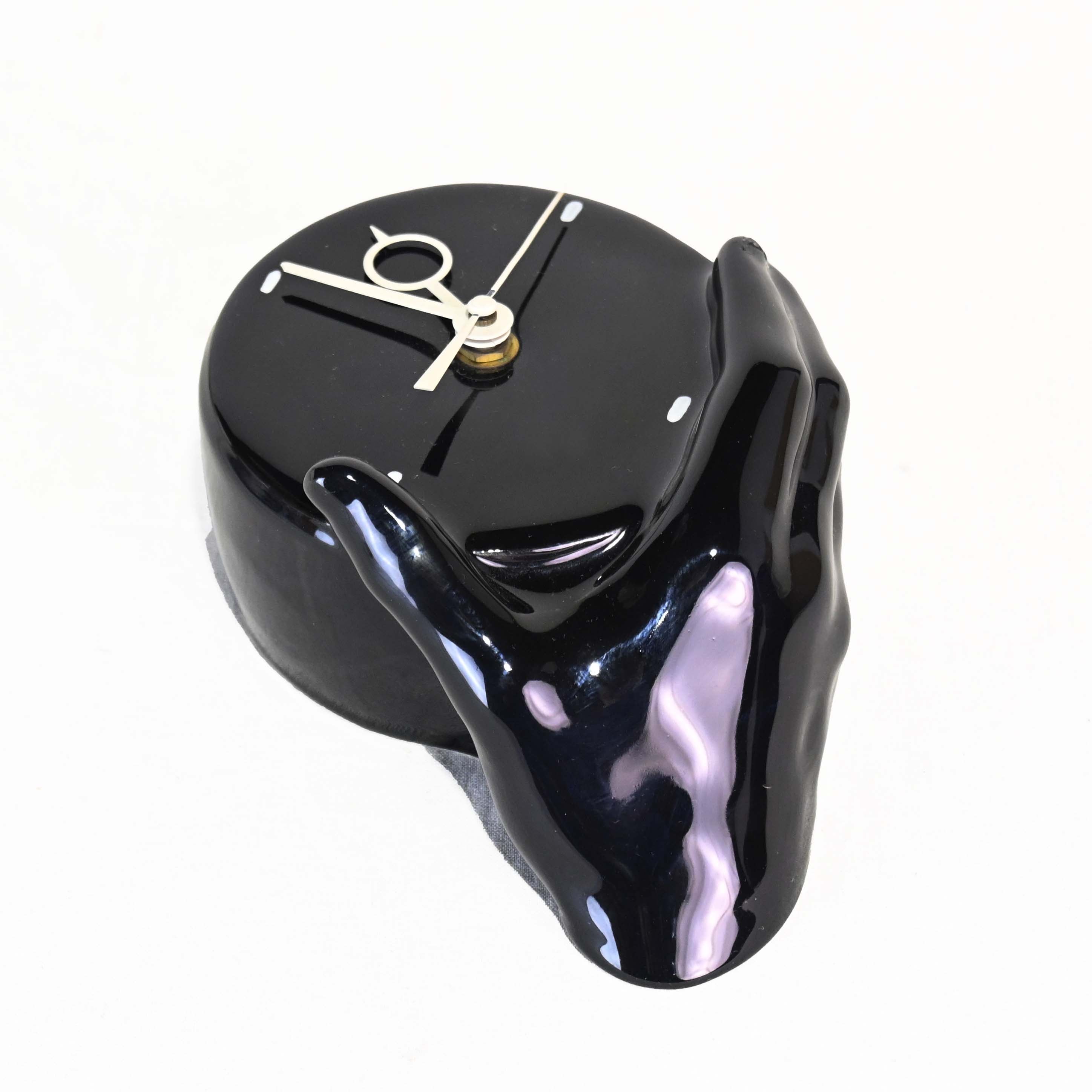 Nancy Funk Ceramics Wall mounted Clock Hand in California / ナンシー・ファンク・セラミックス 壁掛け時計 アメリカン 雑貨 アートクロック