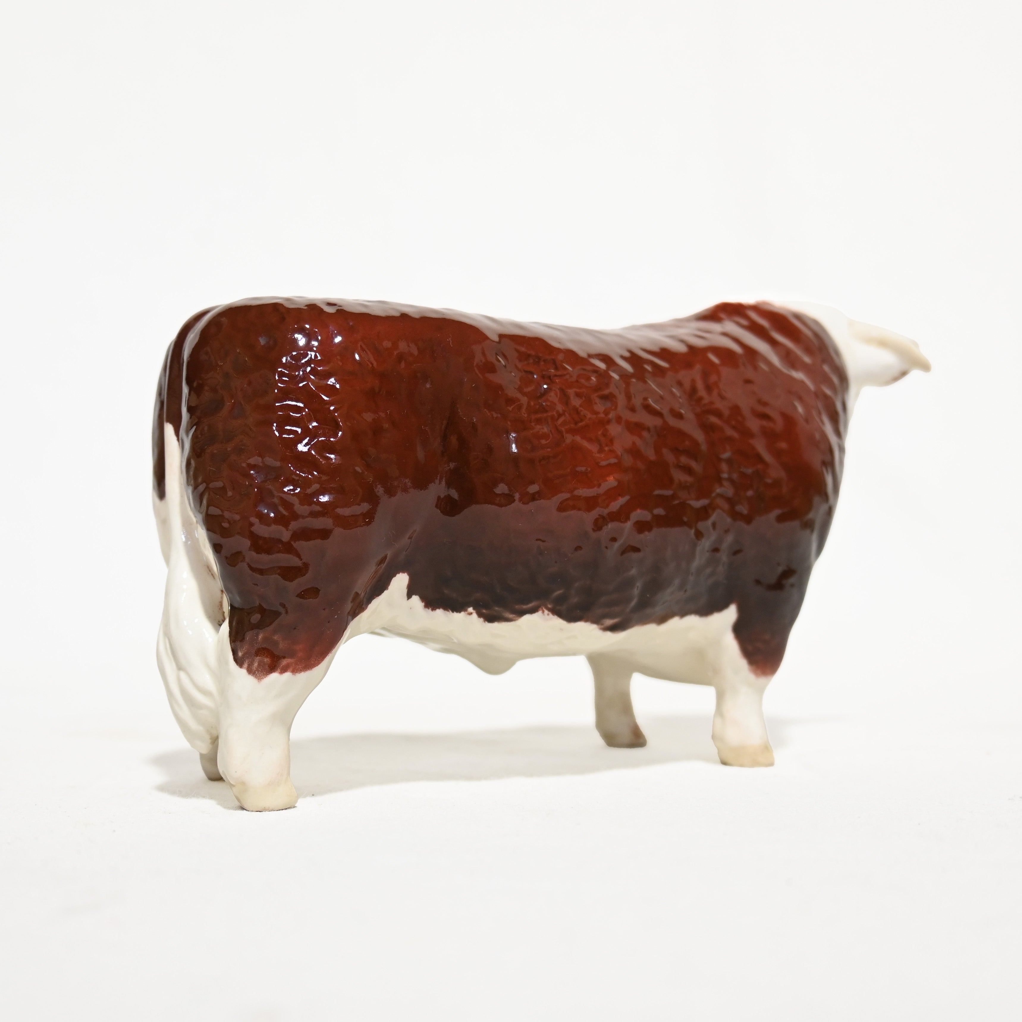 Beswick Hereford Bull Figurine Figurine Ceramic Animal UK British Vintage / ベスウィック ヘレフォード牛 フィギュリン 英国ヴィンテージ