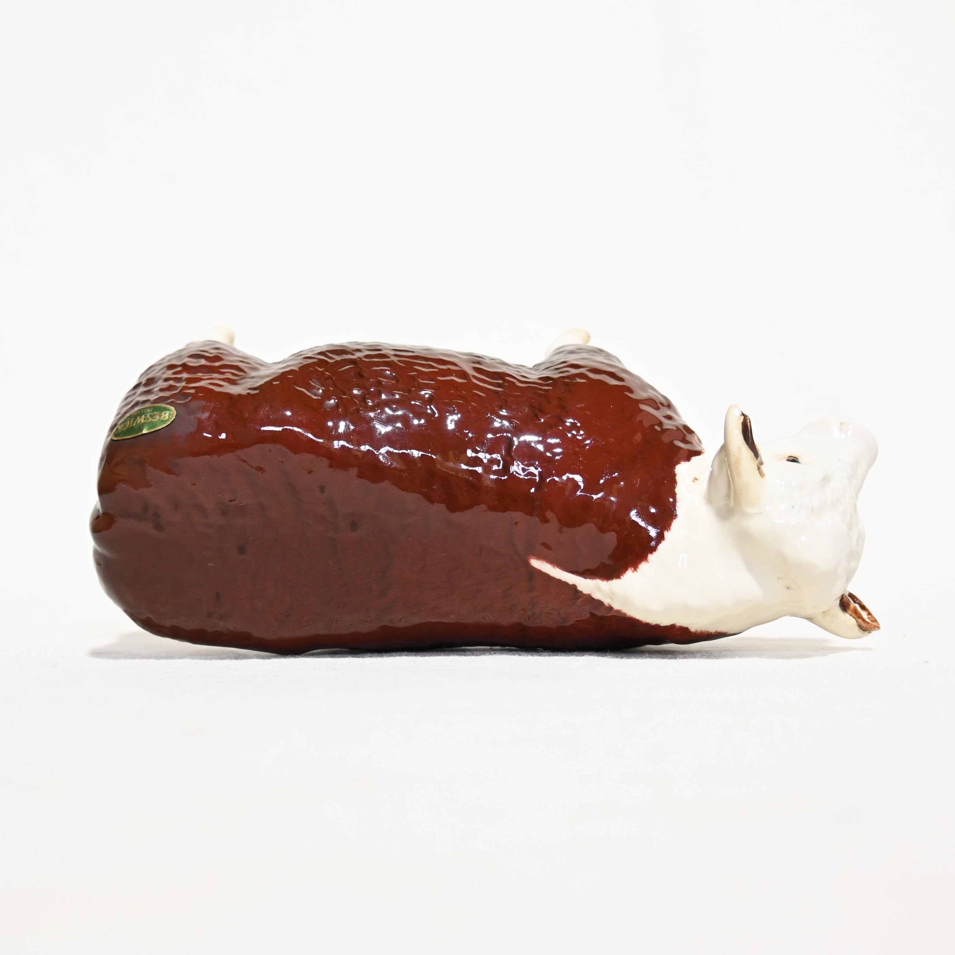 Beswick Hereford Bull Figurine Figurine Ceramic Animal UK British Vintage / ベスウィック ヘレフォード牛 フィギュリン 英国ヴィンテージ