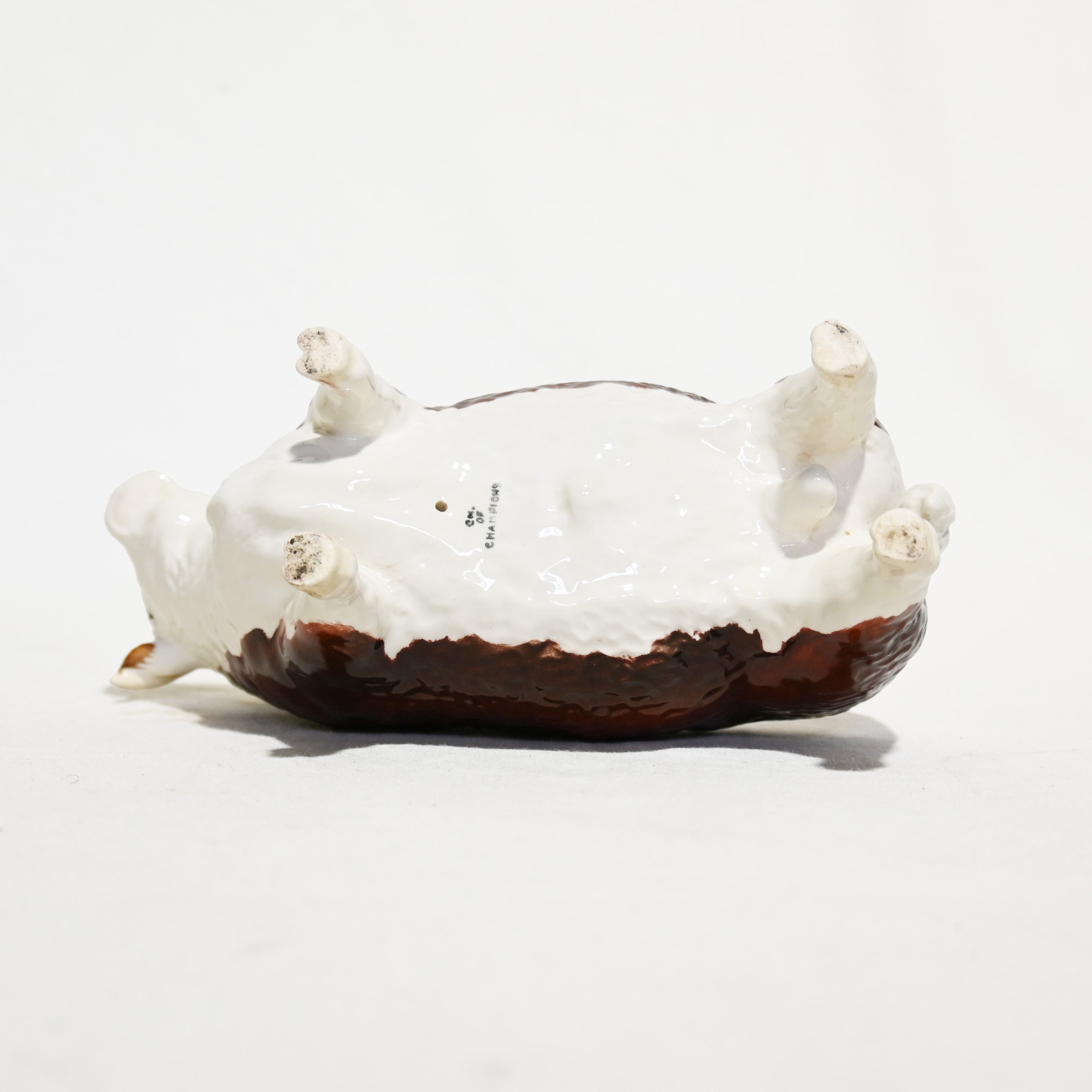 Beswick Hereford Bull Figurine Figurine Ceramic Animal UK British Vintage / ベスウィック ヘレフォード牛 フィギュリン 英国ヴィンテージ