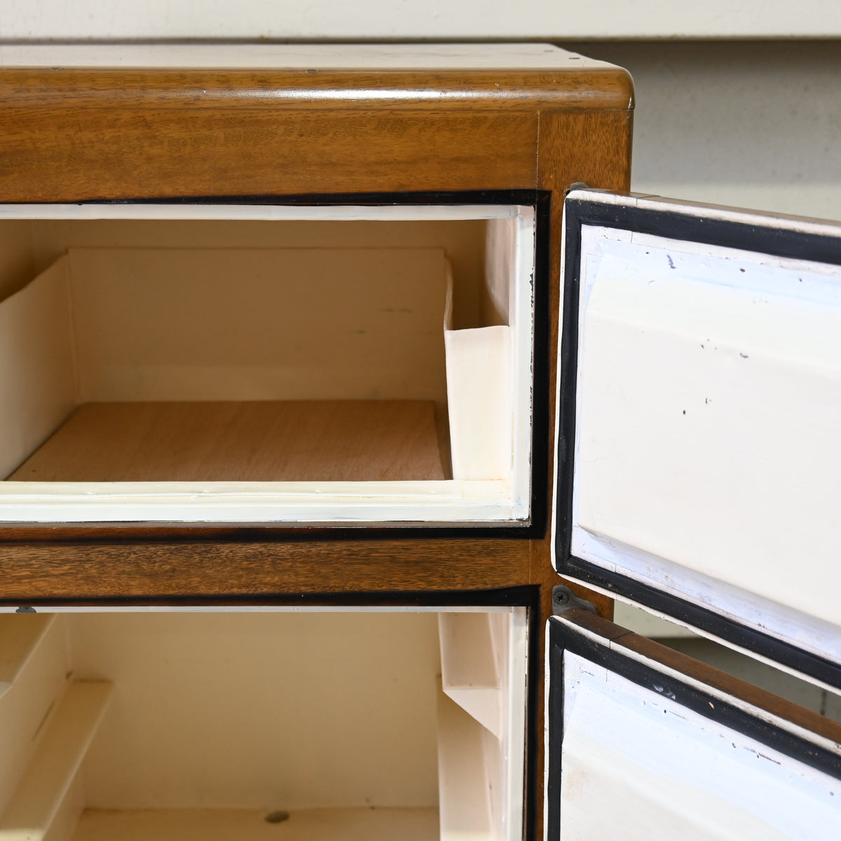Japan vintage Wooden refrigerator Side cabinet / ジャパン 