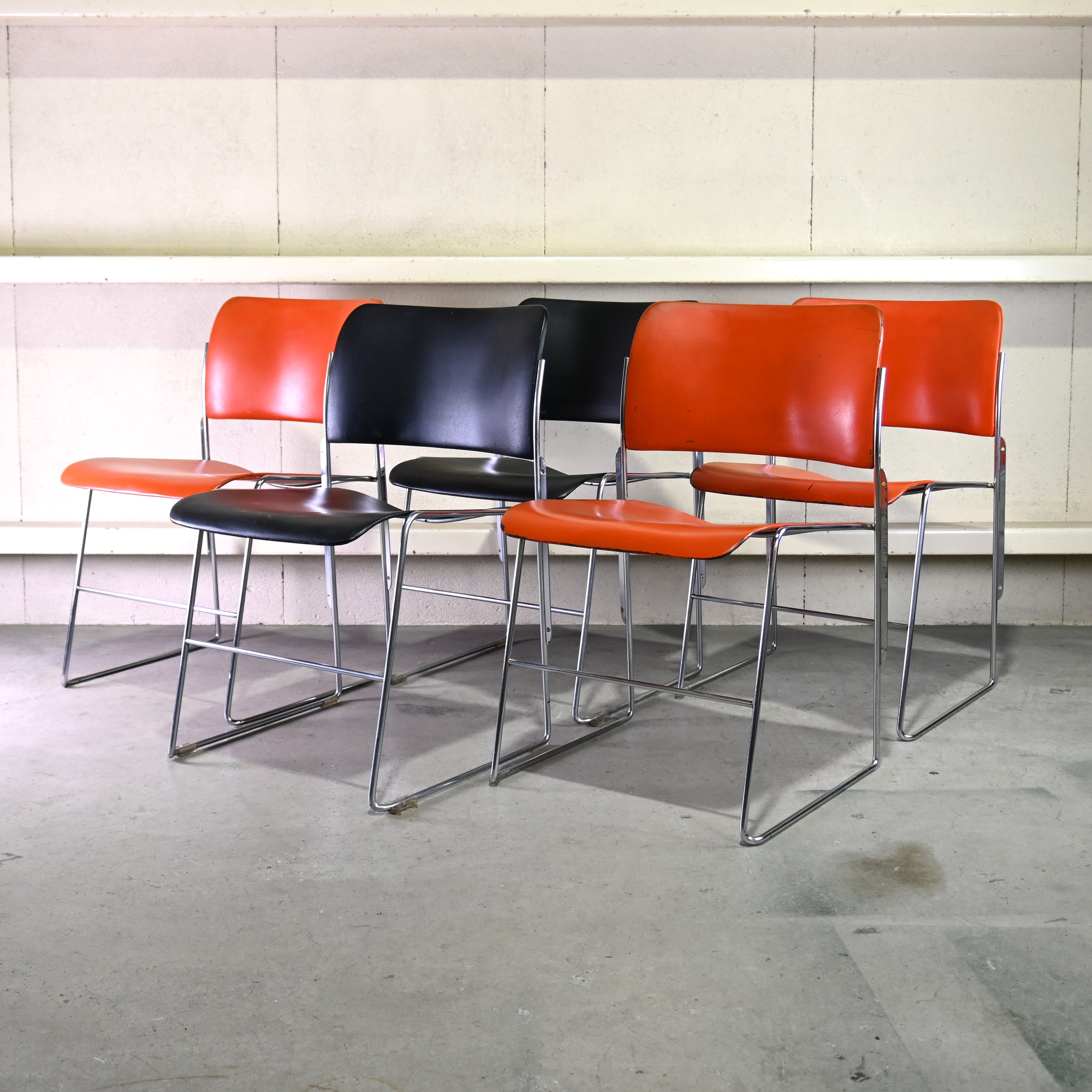 40/4 Side chair Black David Rowland General Fireproofing Co. 1970's US vintage Industrial design / 40/4チェア ブラック デヴィッド・ローランド ジェネラルファイヤープルーフィング 1970年代 アメリカヴィンテージ インダストリアルデザイン