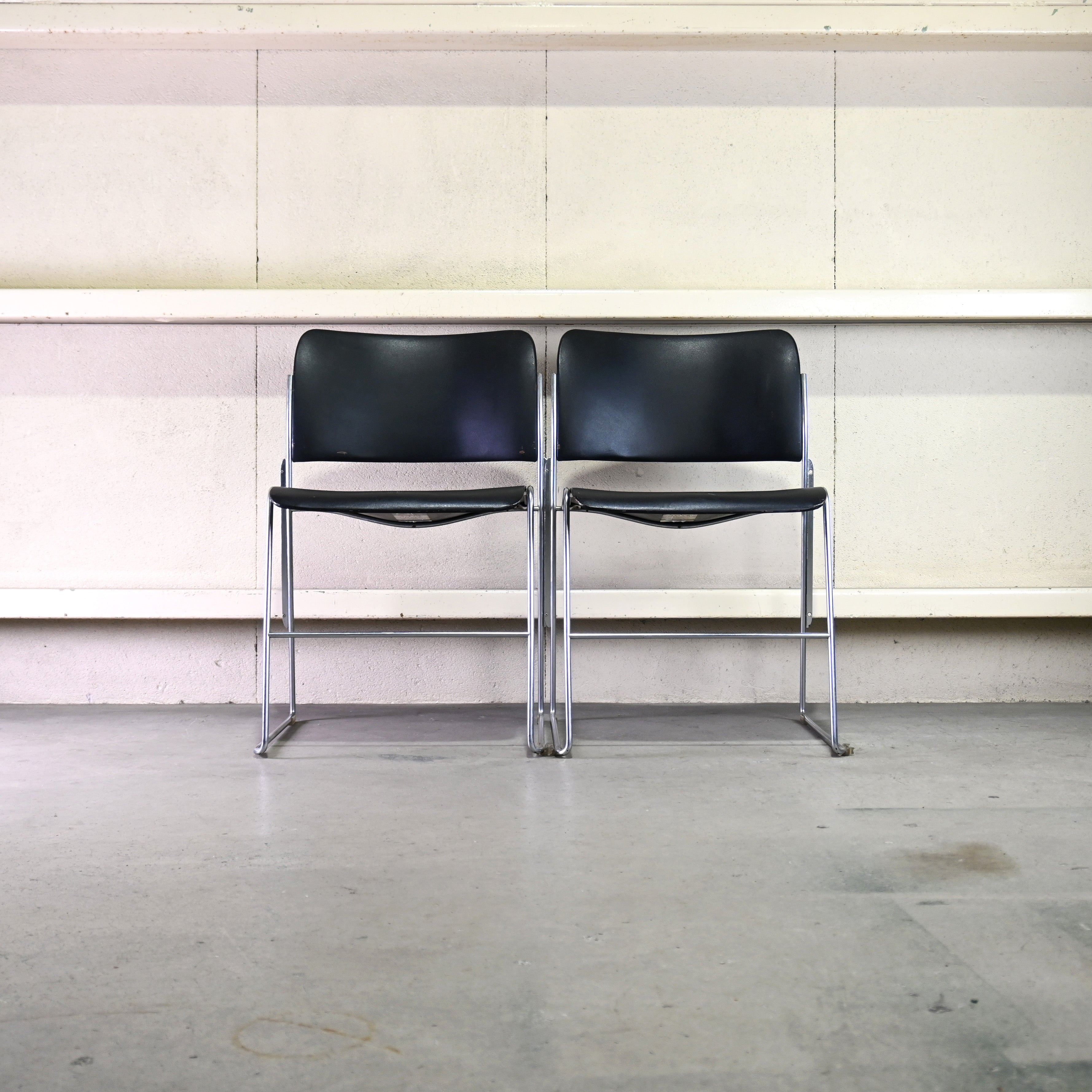 40/4 Side chair Black David Rowland General Fireproofing Co. 1970's US vintage Industrial design / 40/4チェア ブラック デヴィッド・ローランド ジェネラルファイヤープルーフィング 1970年代 アメリカヴィンテージ インダストリアルデザイン