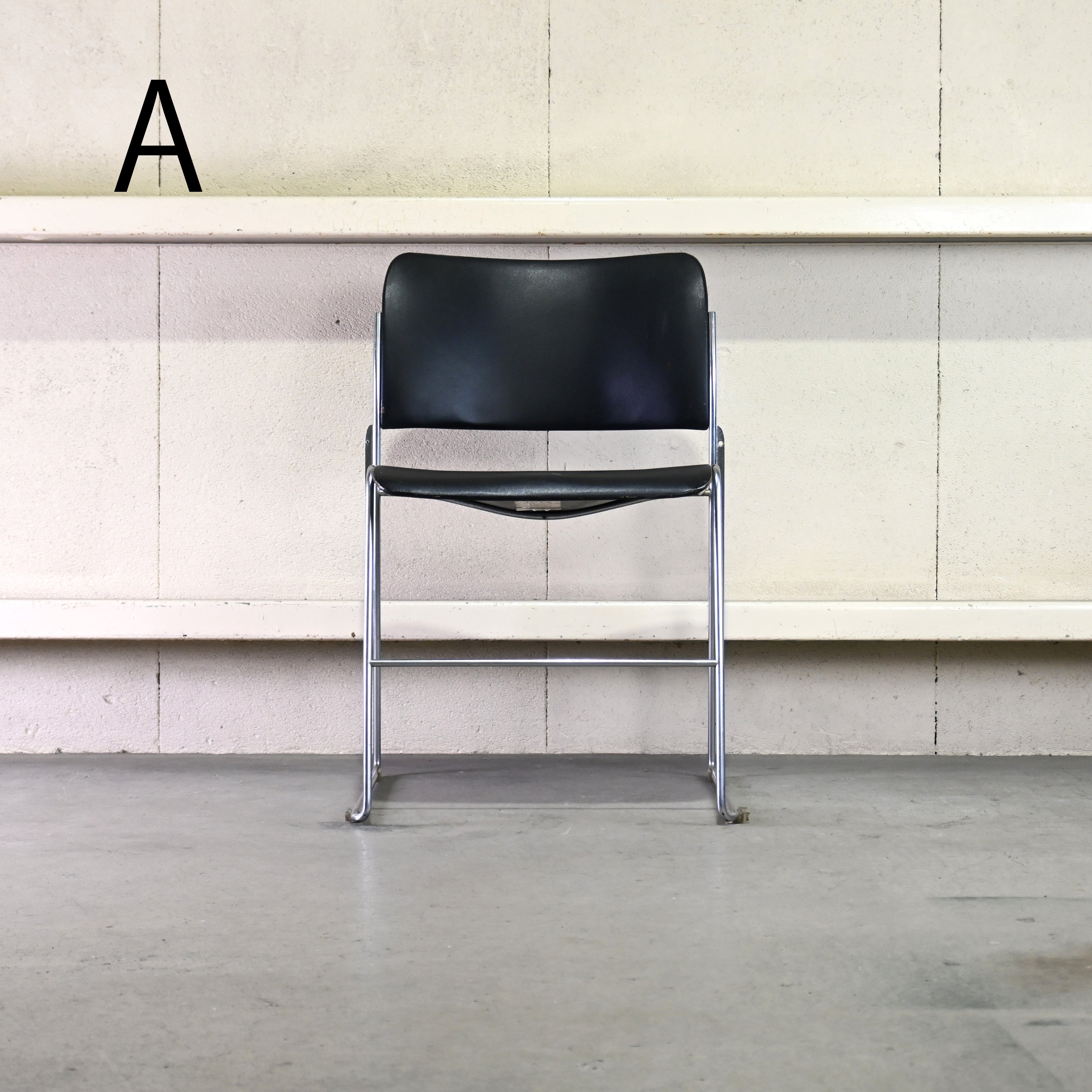 40/4 Side chair Black David Rowland General Fireproofing Co. 1970's US vintage Industrial design / 40/4チェア ブラック デヴィッド・ローランド ジェネラルファイヤープルーフィング 1970年代 アメリカヴィンテージ インダストリアルデザイン