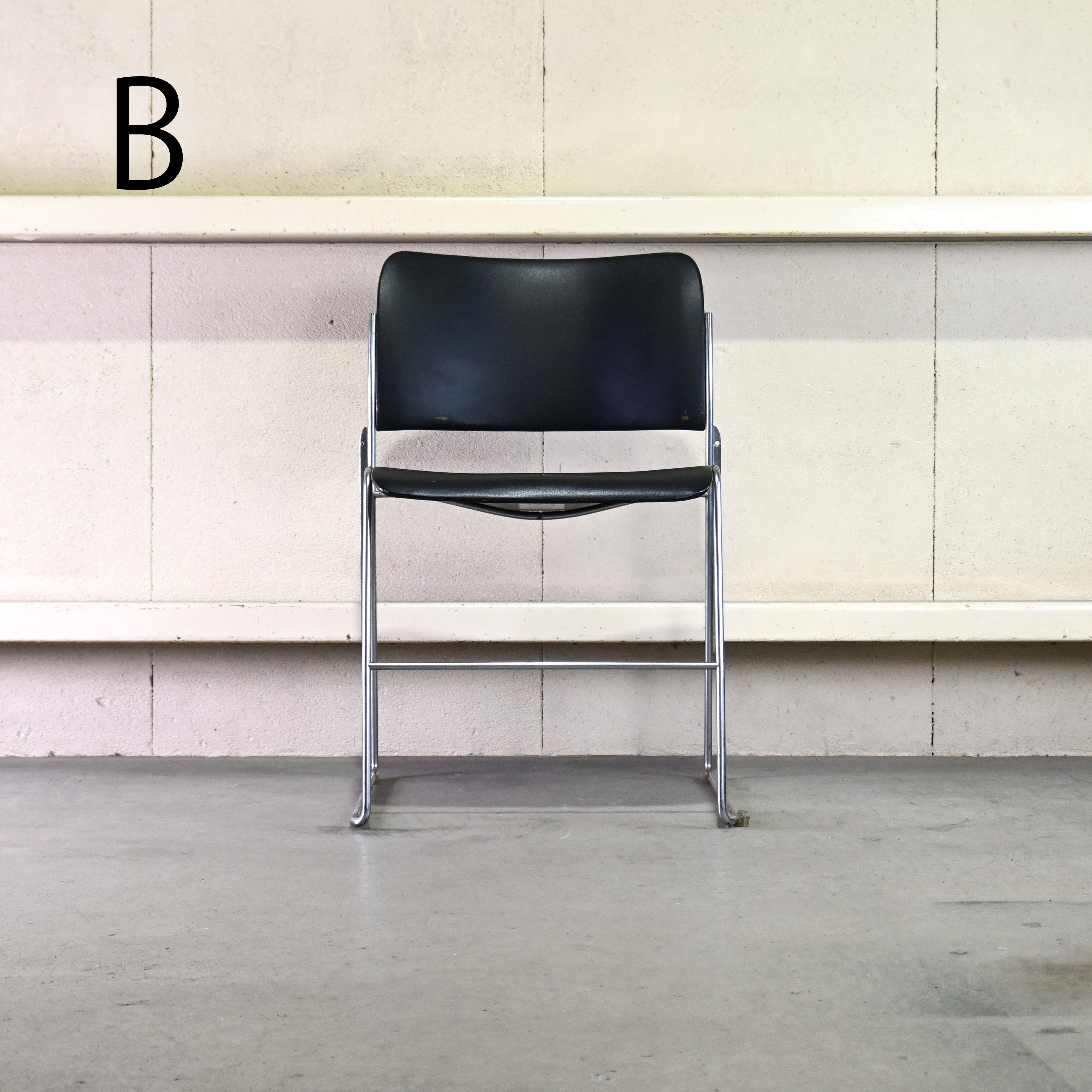 40/4 Side chair Black David Rowland General Fireproofing Co. 1970's US vintage Industrial design / 40/4チェア ブラック デヴィッド・ローランド ジェネラルファイヤープルーフィング 1970年代 アメリカヴィンテージ インダストリアルデザイン