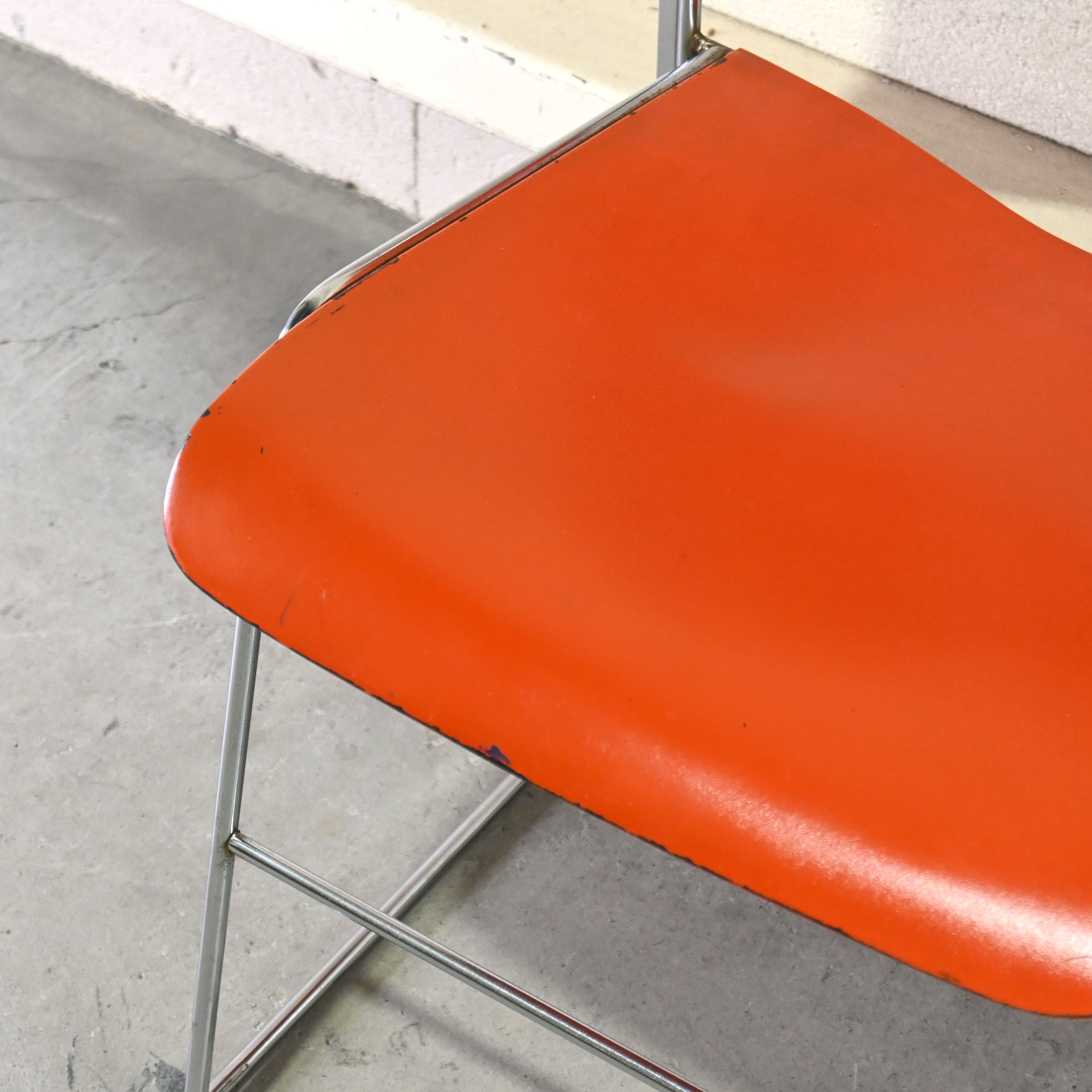 40/4 Side chair Orange David Rowland General Fireproofing Co. 1970's US vintage Industrial design / 40/4チェア オレンジ デヴィッド・ローランド ジェネラルファイヤープルーフィング 1970年代 アメリカヴィンテージ インダストリアルデザイン