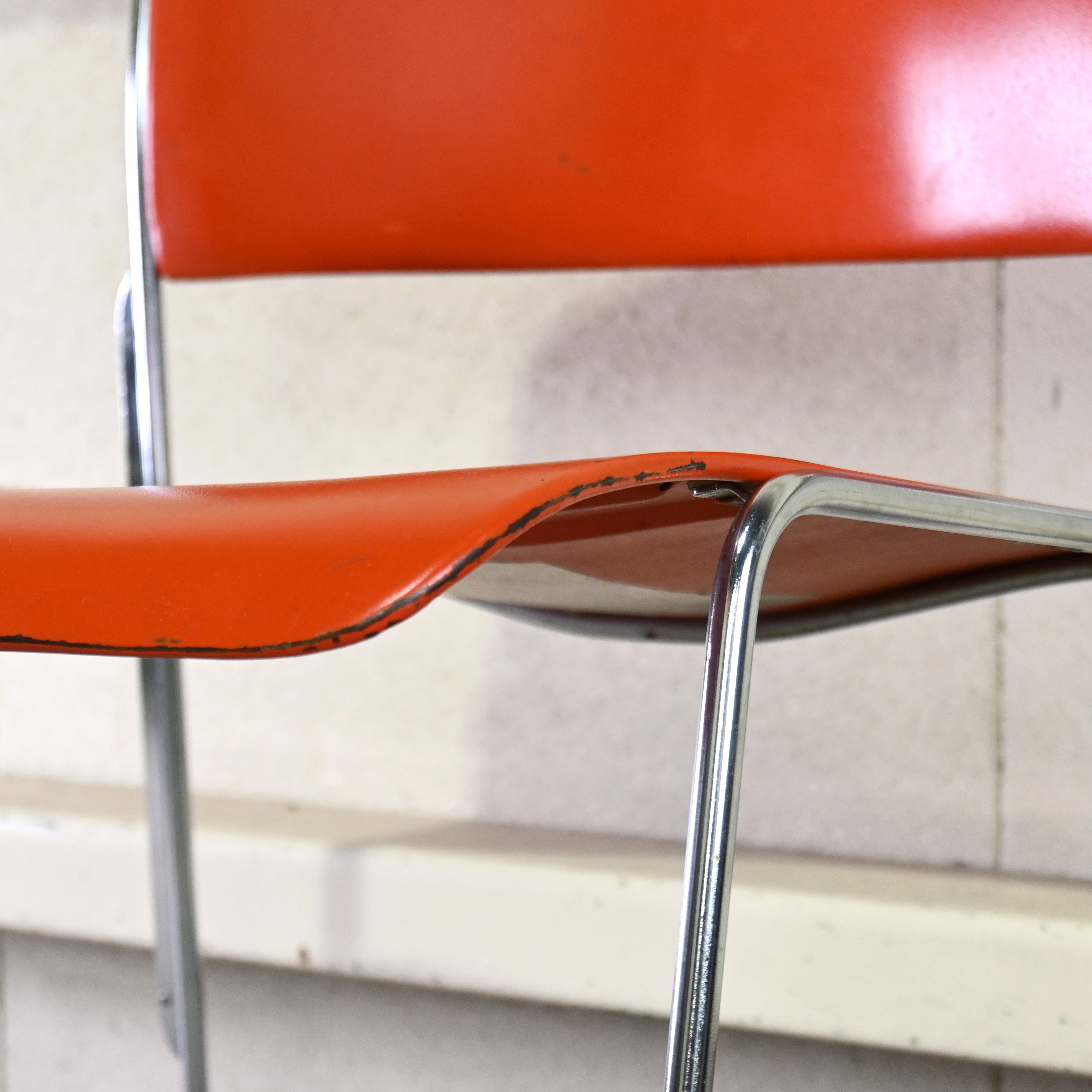 40/4 Side chair Orange David Rowland General Fireproofing Co. 1970's US vintage Industrial design / 40/4チェア オレンジ デヴィッド・ローランド ジェネラルファイヤープルーフィング 1970年代 アメリカヴィンテージ インダストリアルデザイン