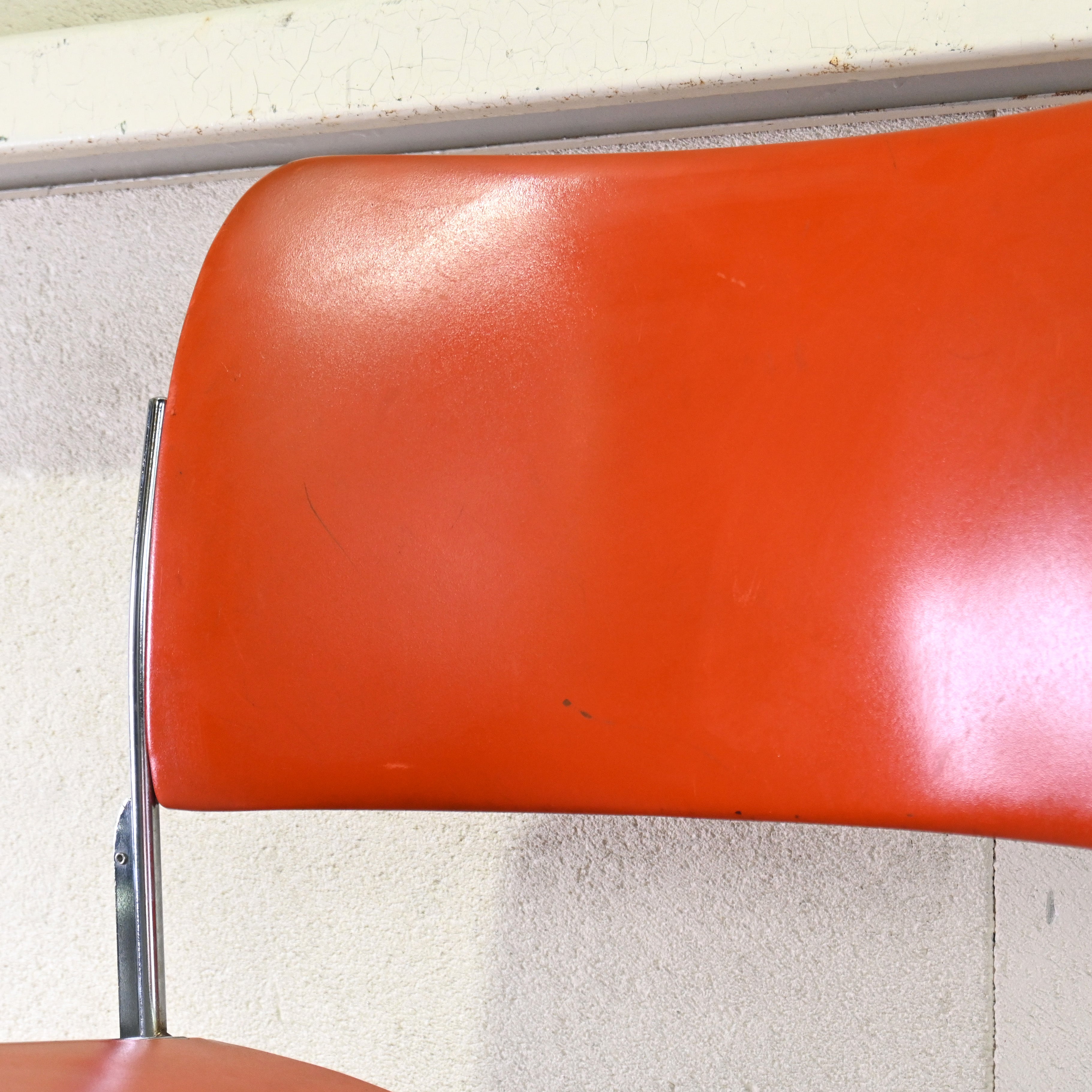 40/4 Side chair Orange David Rowland General Fireproofing Co. 1970's US vintage Industrial design / 40/4チェア オレンジ デヴィッド・ローランド ジェネラルファイヤープルーフィング 1970年代 アメリカヴィンテージ インダストリアルデザイン