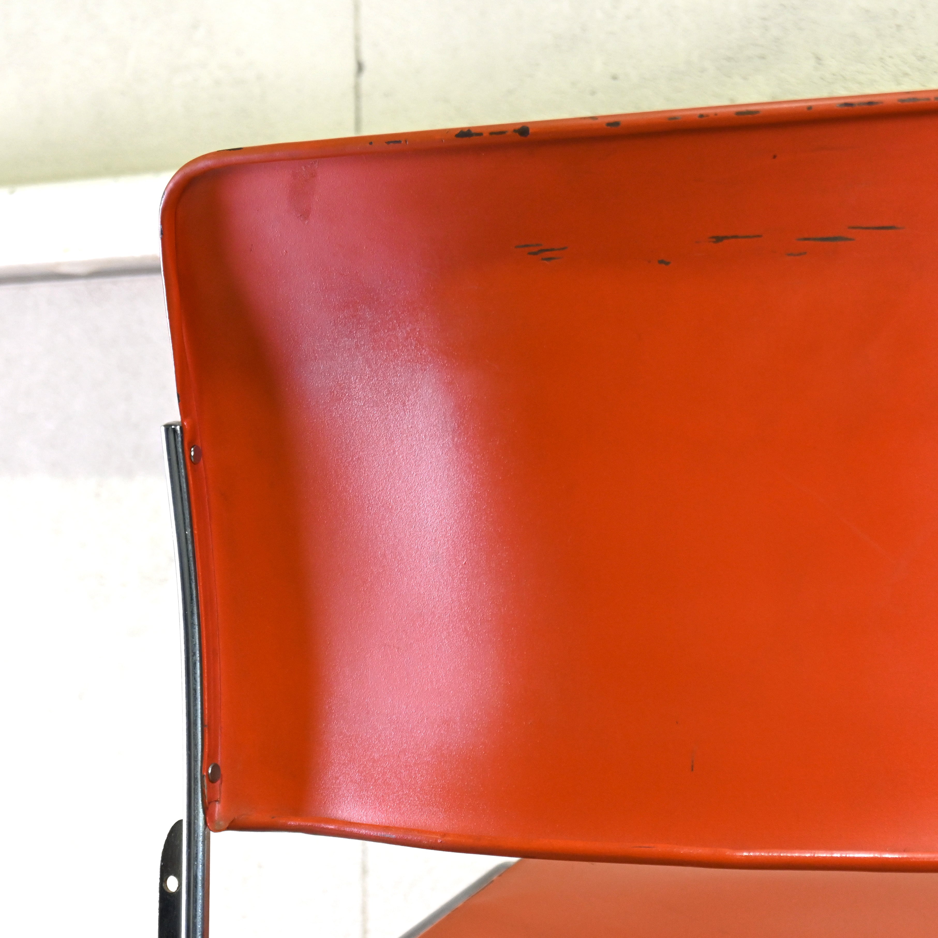 40/4 Side chair Orange David Rowland General Fireproofing Co. 1970's US vintage Industrial design / 40/4チェア オレンジ デヴィッド・ローランド ジェネラルファイヤープルーフィング 1970年代 アメリカヴィンテージ インダストリアルデザイン