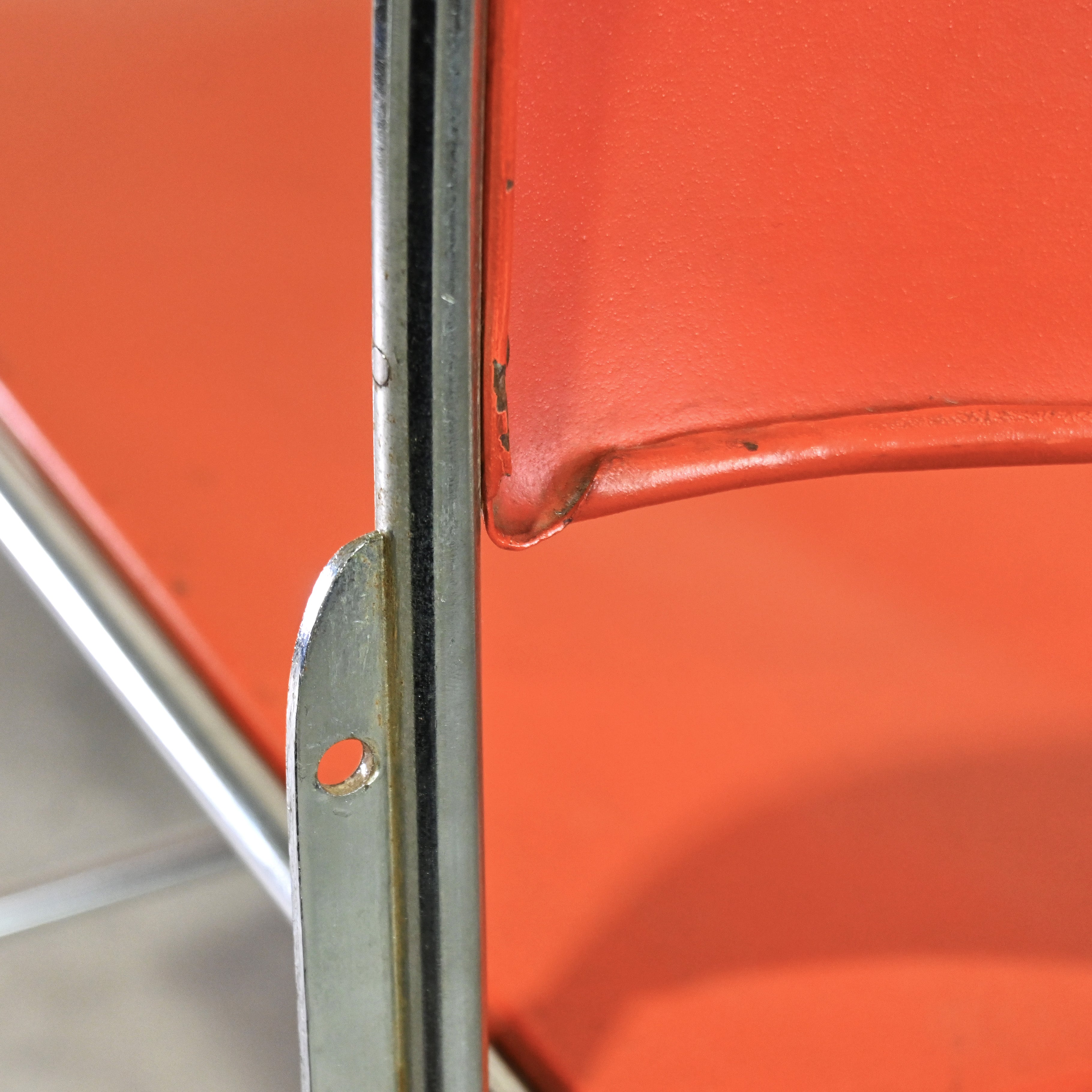 40/4 Side chair Orange David Rowland General Fireproofing Co. 1970's US vintage Industrial design / 40/4チェア オレンジ デヴィッド・ローランド ジェネラルファイヤープルーフィング 1970年代 アメリカヴィンテージ インダストリアルデザイン