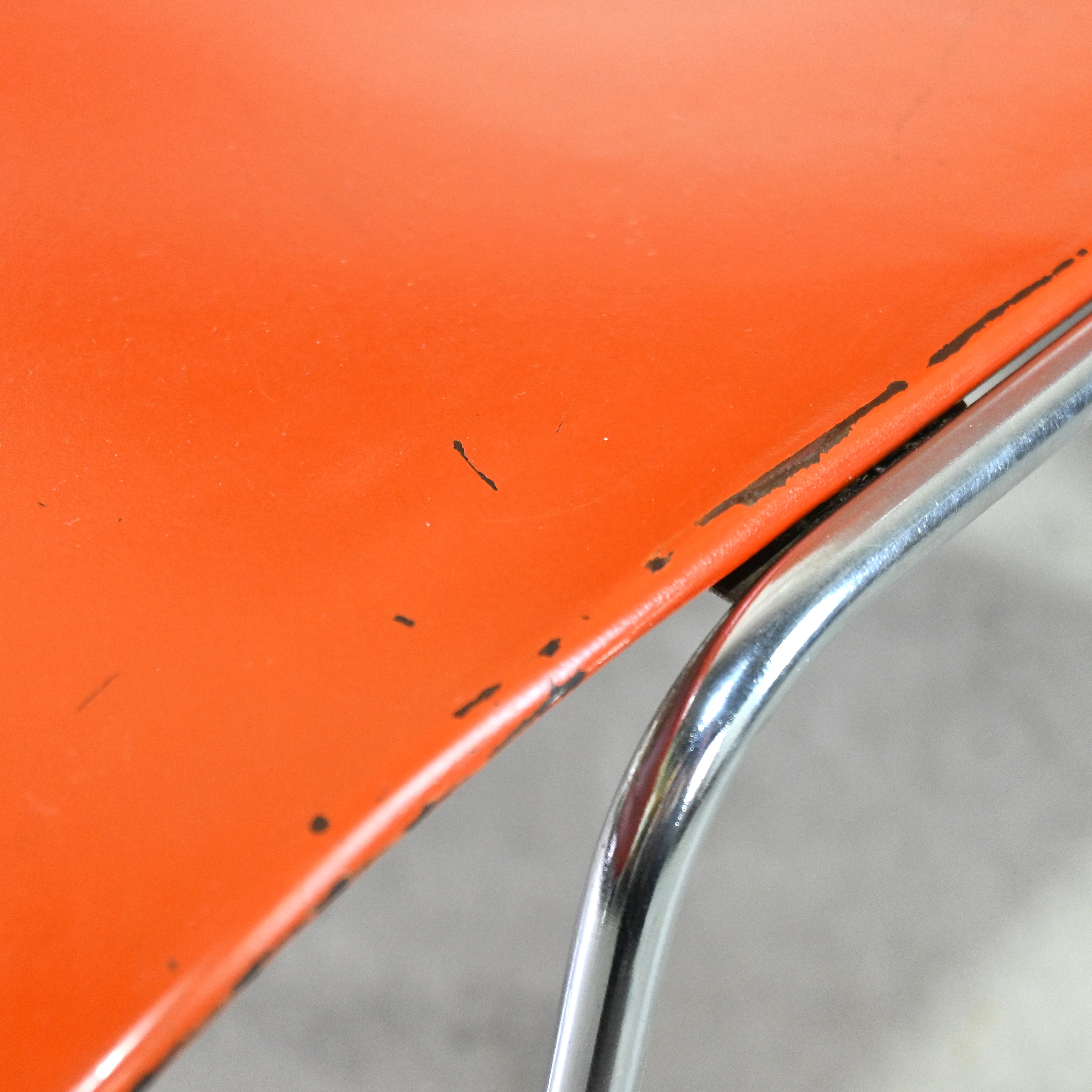 40/4 Side chair Orange David Rowland General Fireproofing Co. 1970's US vintage Industrial design / 40/4チェア オレンジ デヴィッド・ローランド ジェネラルファイヤープルーフィング 1970年代 アメリカヴィンテージ インダストリアルデザイン