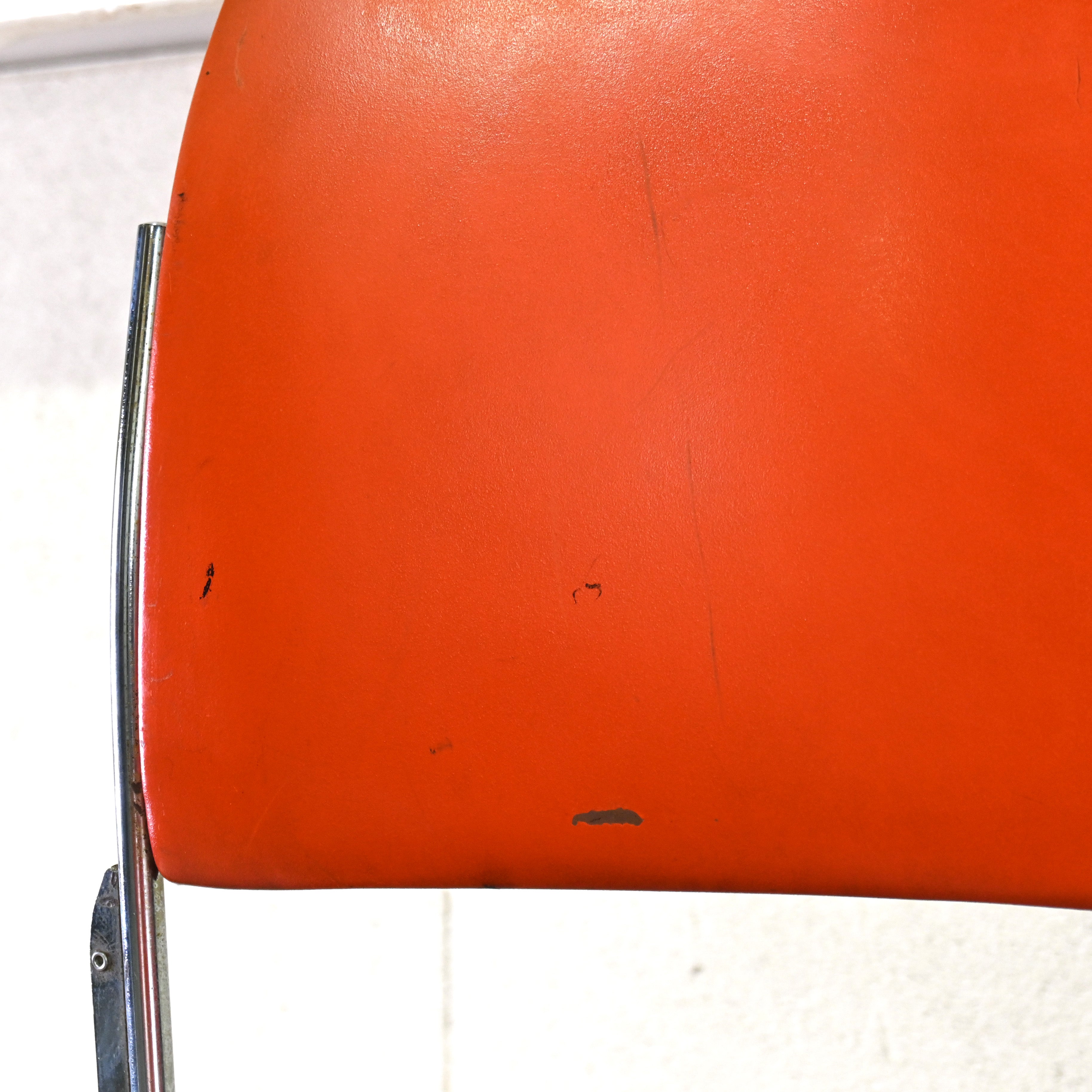 40/4 Side chair Orange David Rowland General Fireproofing Co. 1970's US vintage Industrial design / 40/4チェア オレンジ デヴィッド・ローランド ジェネラルファイヤープルーフィング 1970年代 アメリカヴィンテージ インダストリアルデザイン