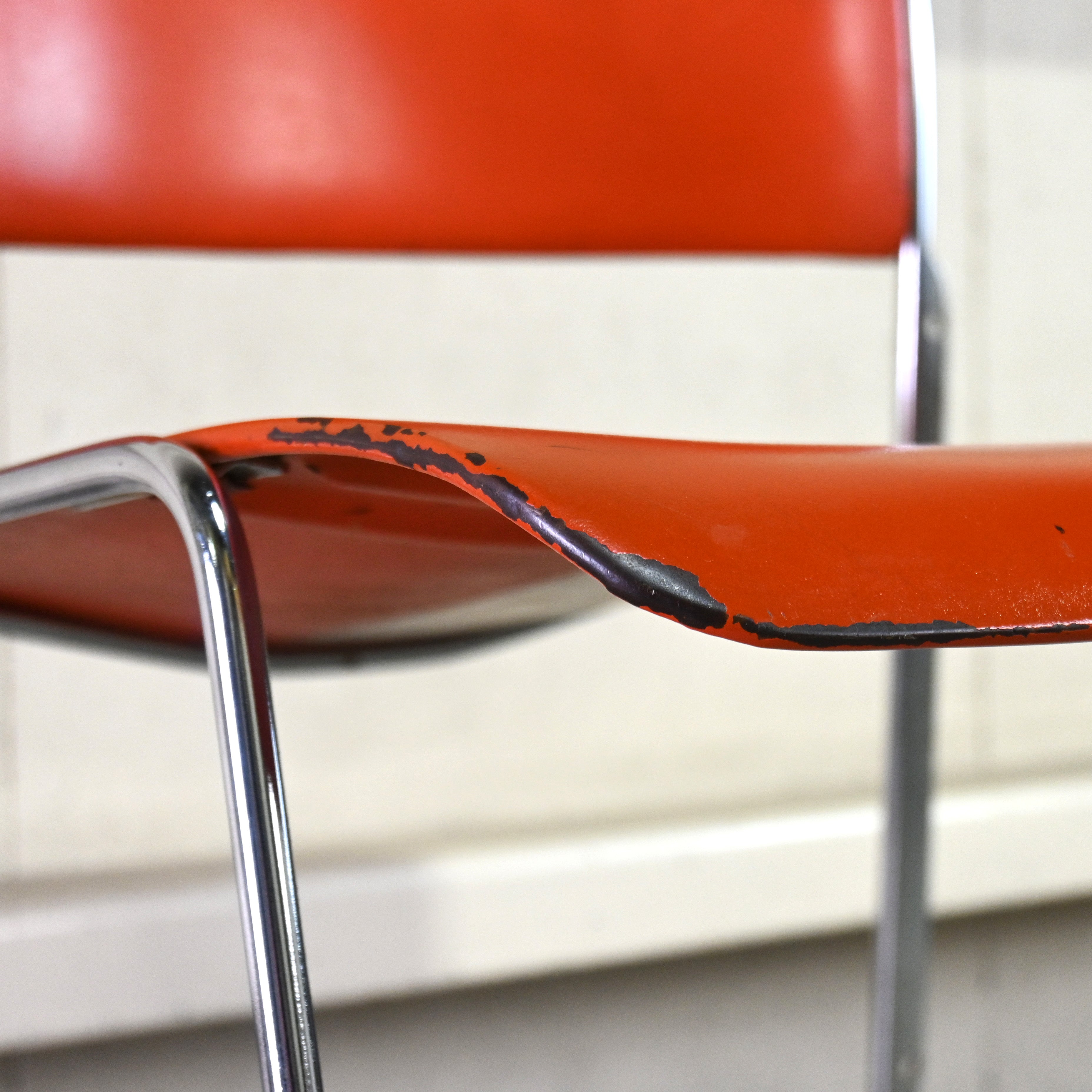 40/4 Side chair Orange David Rowland General Fireproofing Co. 1970's US vintage Industrial design / 40/4チェア オレンジ デヴィッド・ローランド ジェネラルファイヤープルーフィング 1970年代 アメリカヴィンテージ インダストリアルデザイン