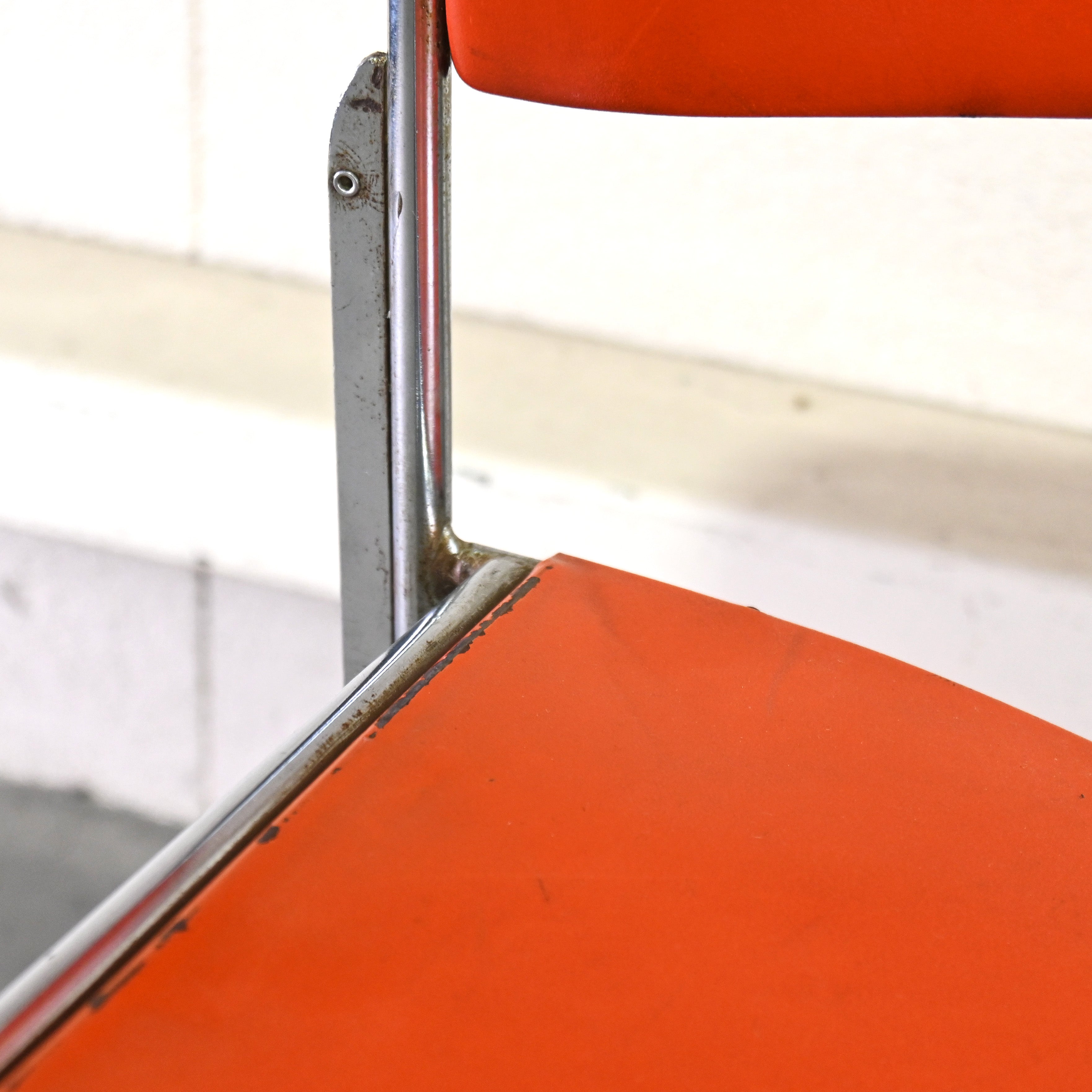 40/4 Side chair Orange David Rowland General Fireproofing Co. 1970's US vintage Industrial design / 40/4チェア オレンジ デヴィッド・ローランド ジェネラルファイヤープルーフィング 1970年代 アメリカヴィンテージ インダストリアルデザイン