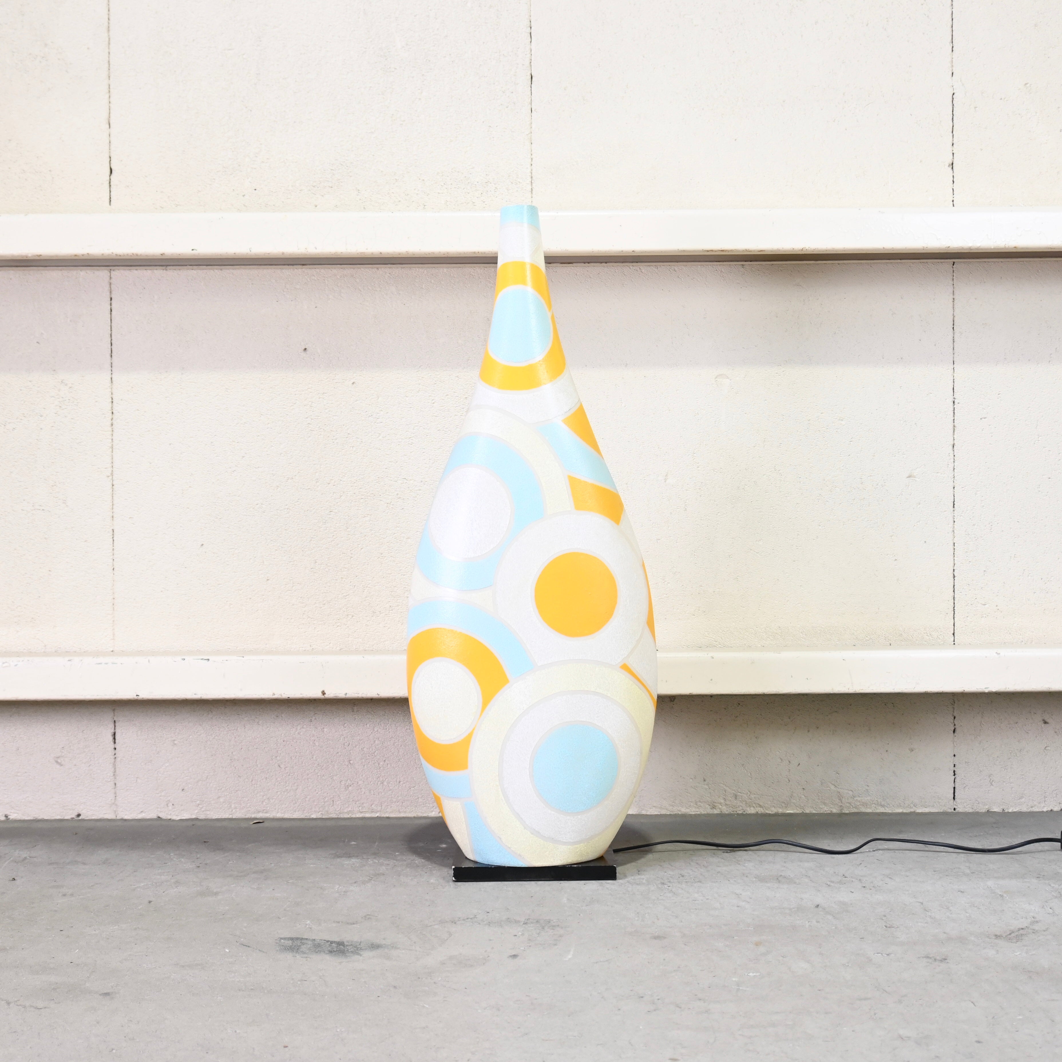 Plastic shade Floor lamp Hand paint Retropop / プラスチック シェードランプ フロアランプ ハンドペイント レトロポップ