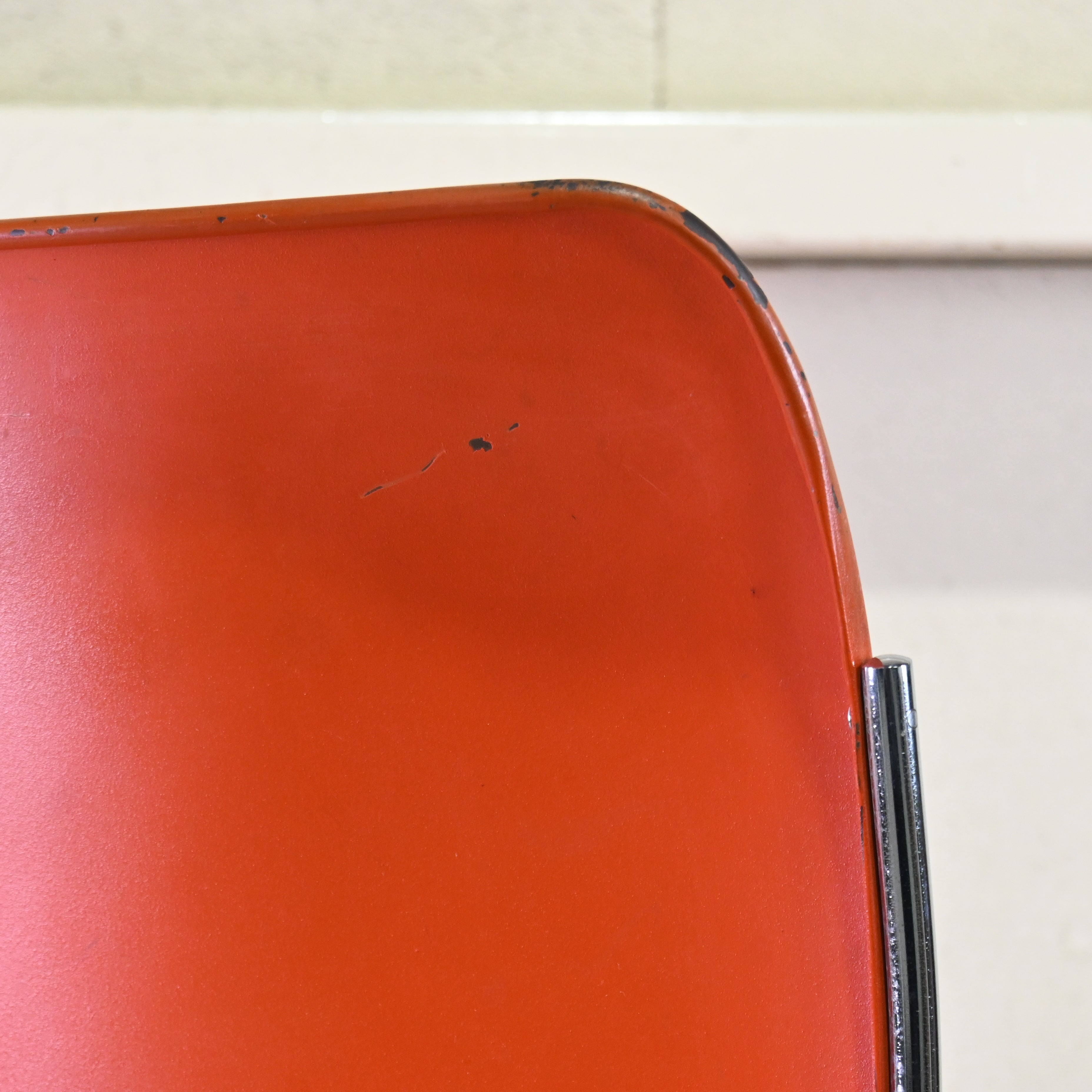 40/4 Side chair Orange David Rowland General Fireproofing Co. 1970's US vintage Industrial design / 40/4チェア オレンジ デヴィッド・ローランド ジェネラルファイヤープルーフィング 1970年代 アメリカヴィンテージ インダストリアルデザイン