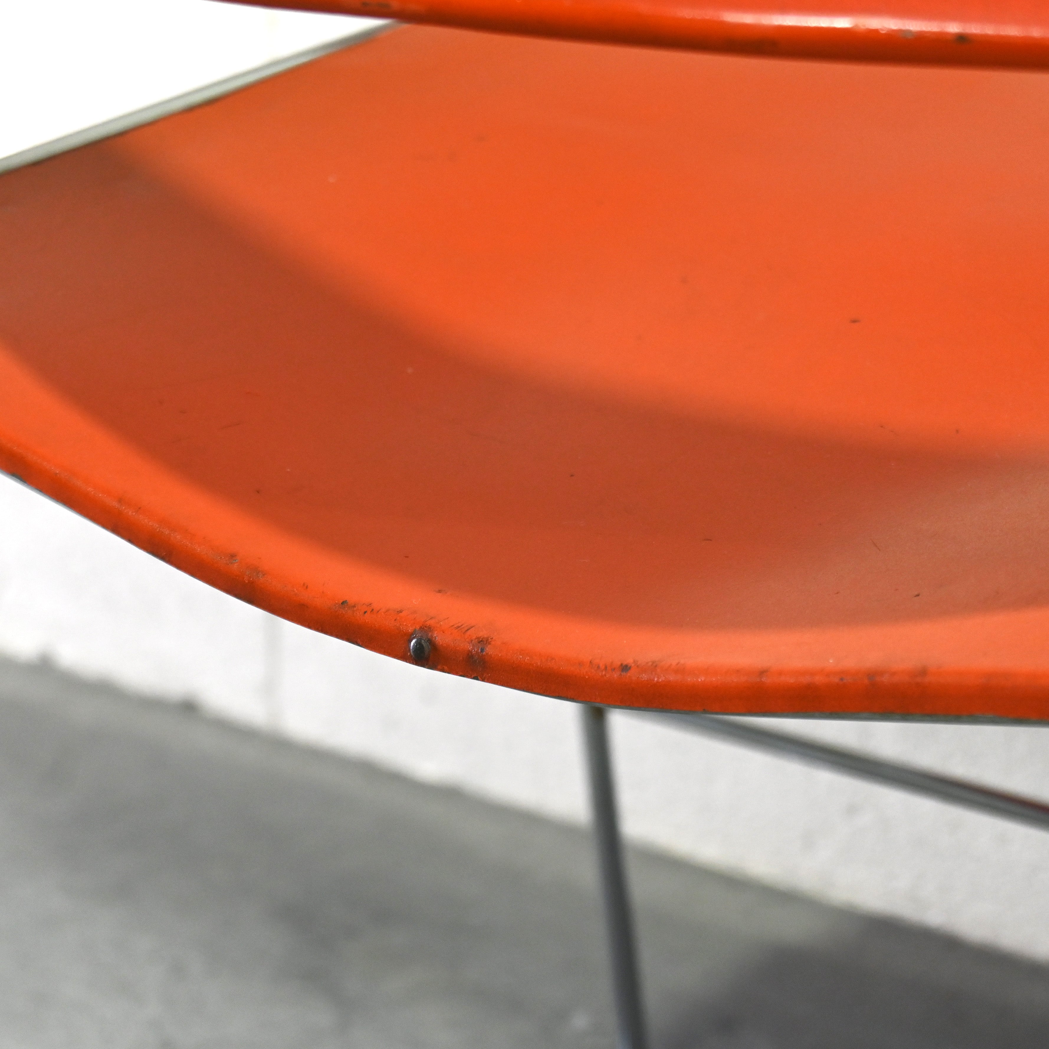 40/4 Side chair Orange David Rowland General Fireproofing Co. 1970's US vintage Industrial design / 40/4チェア オレンジ デヴィッド・ローランド ジェネラルファイヤープルーフィング 1970年代 アメリカヴィンテージ インダストリアルデザイン