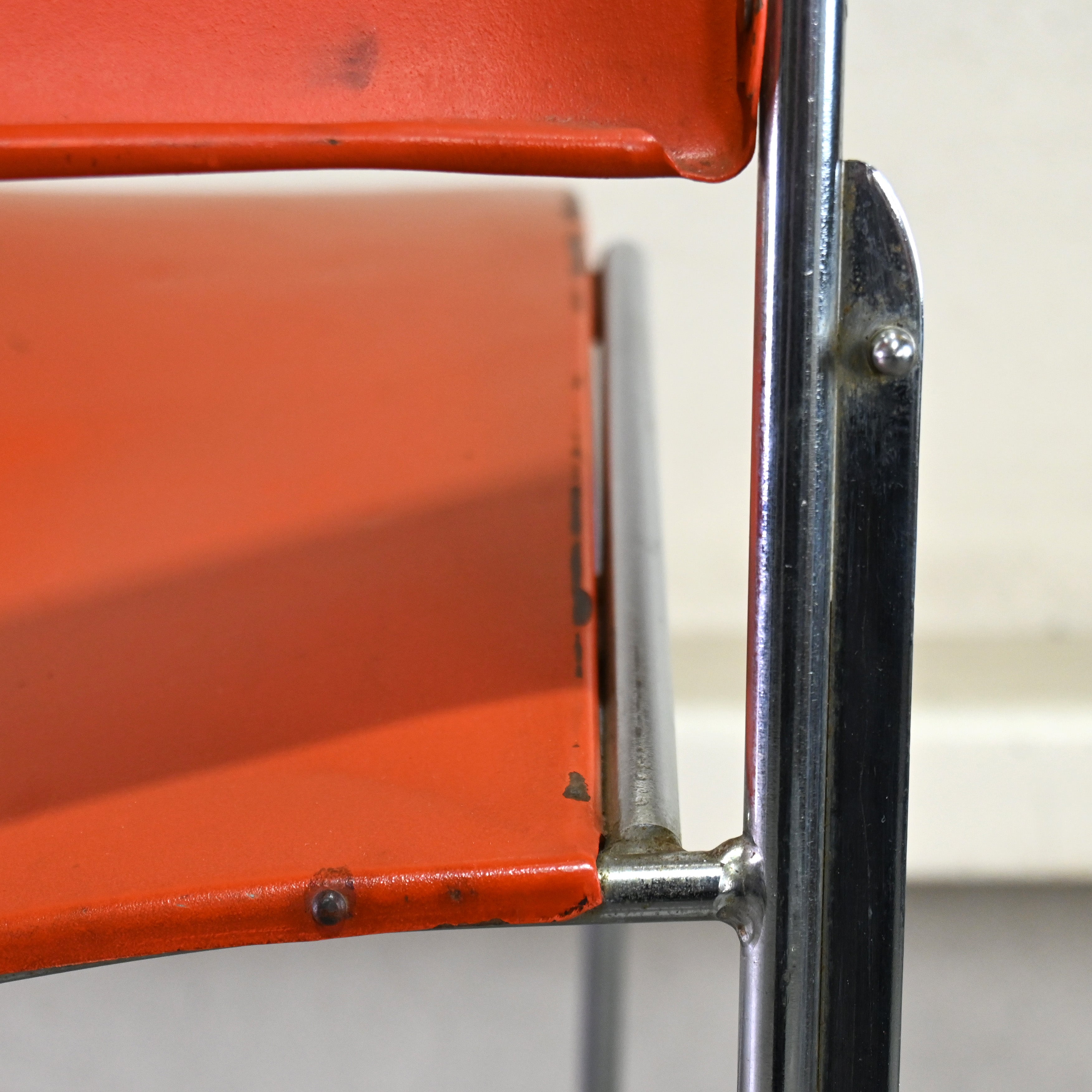 40/4 Side chair Orange David Rowland General Fireproofing Co. 1970's US vintage Industrial design / 40/4チェア オレンジ デヴィッド・ローランド ジェネラルファイヤープルーフィング 1970年代 アメリカヴィンテージ インダストリアルデザイン