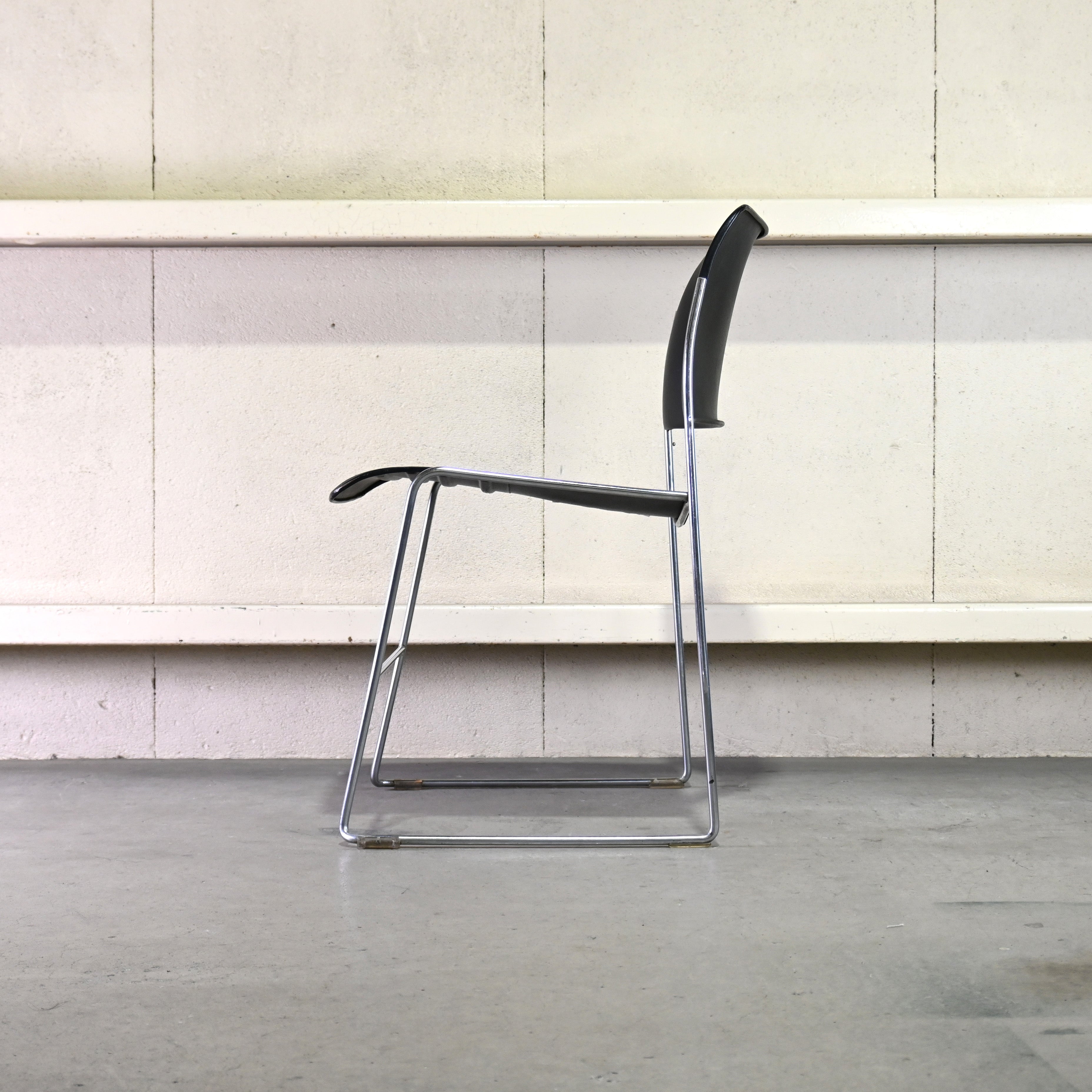 40/4 Side chair Black David Rowland General Fireproofing Co. 1970's US vintage Industrial design / 40/4チェア ブラック デヴィッド・ローランド ジェネラルファイヤープルーフィング 1970年代 アメリカヴィンテージ インダストリアルデザイン