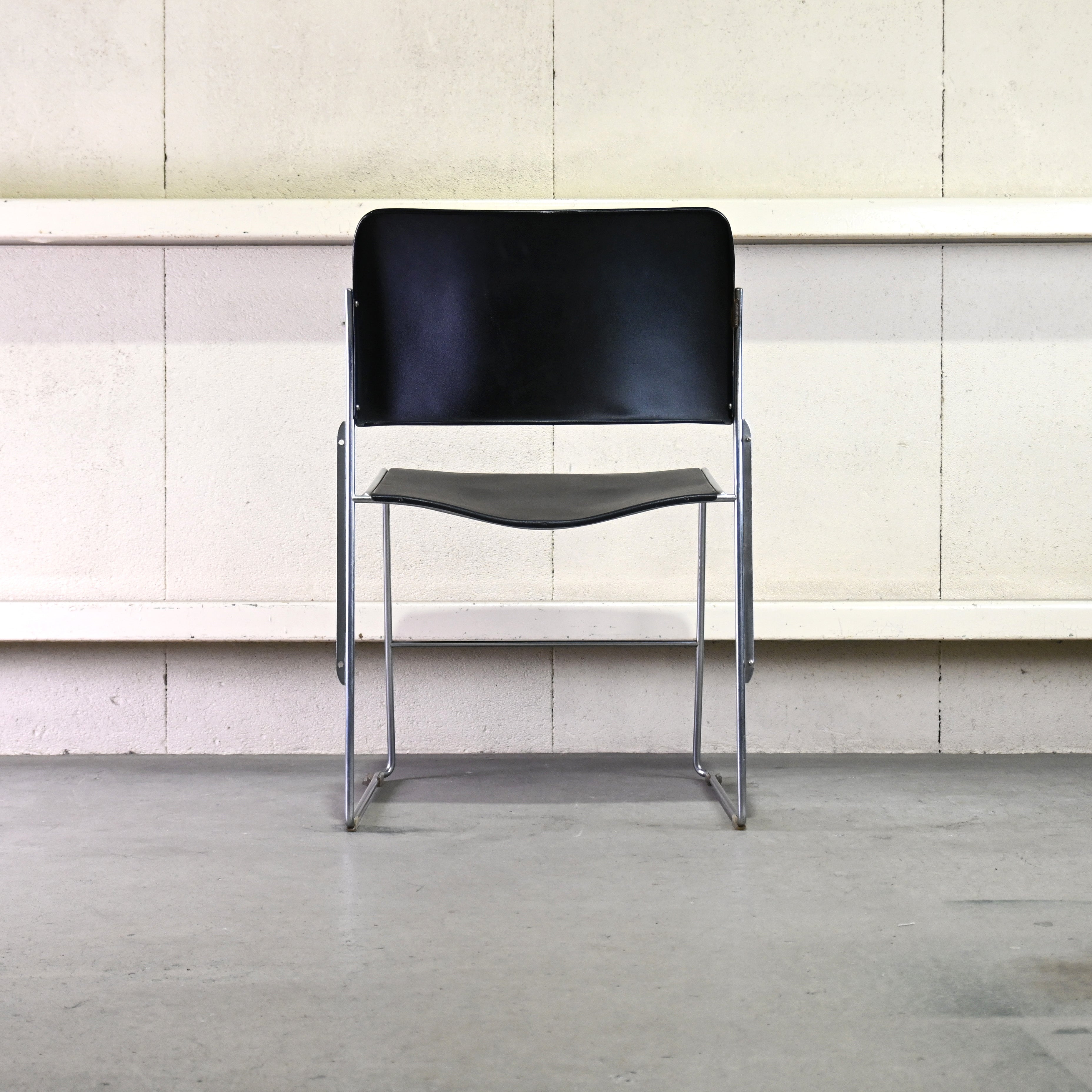 40/4 Side chair Black David Rowland General Fireproofing Co. 1970's US vintage Industrial design / 40/4チェア ブラック デヴィッド・ローランド ジェネラルファイヤープルーフィング 1970年代 アメリカヴィンテージ インダストリアルデザイン