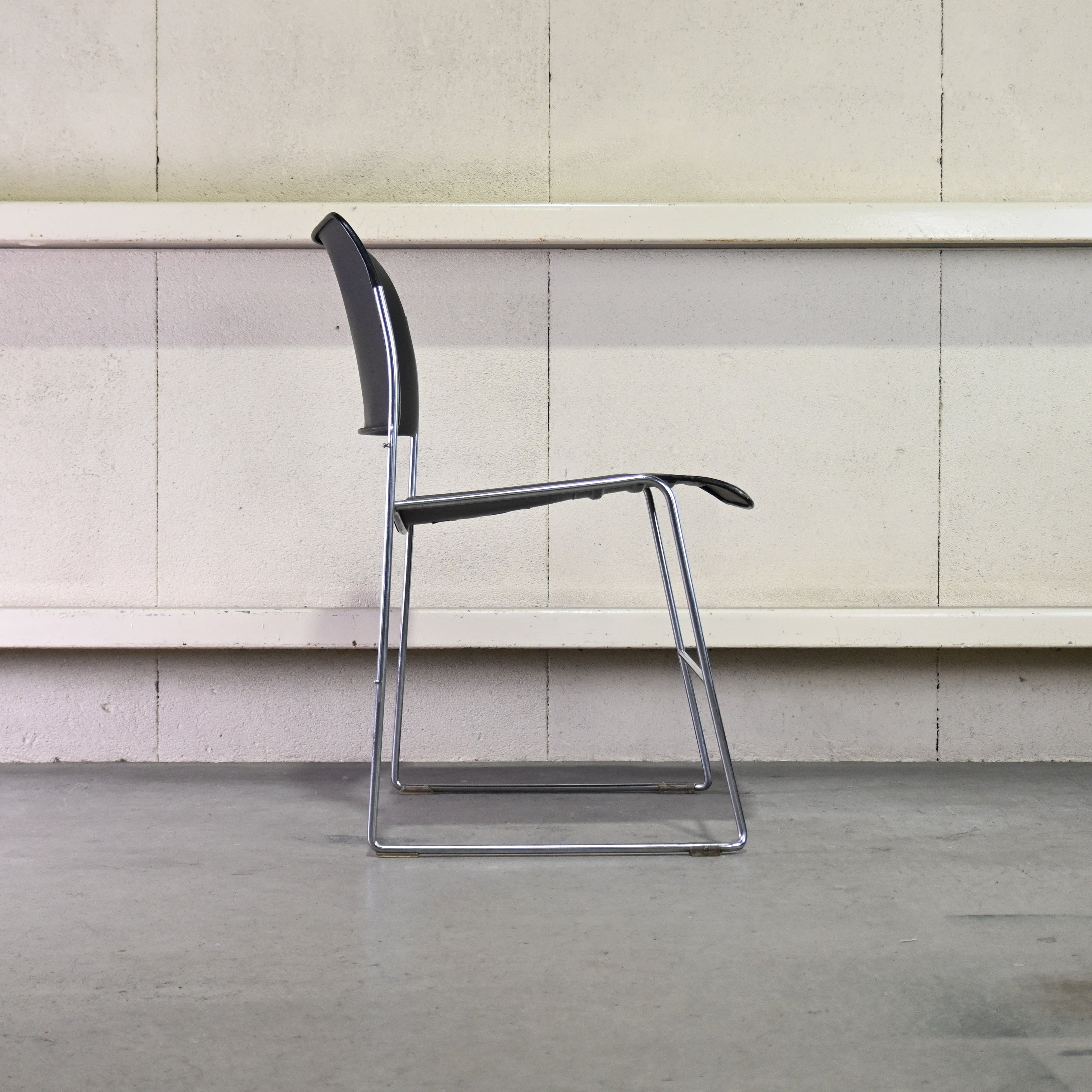 40/4 Side chair Black David Rowland General Fireproofing Co. 1970's US vintage Industrial design / 40/4チェア ブラック デヴィッド・ローランド ジェネラルファイヤープルーフィング 1970年代 アメリカヴィンテージ インダストリアルデザイン