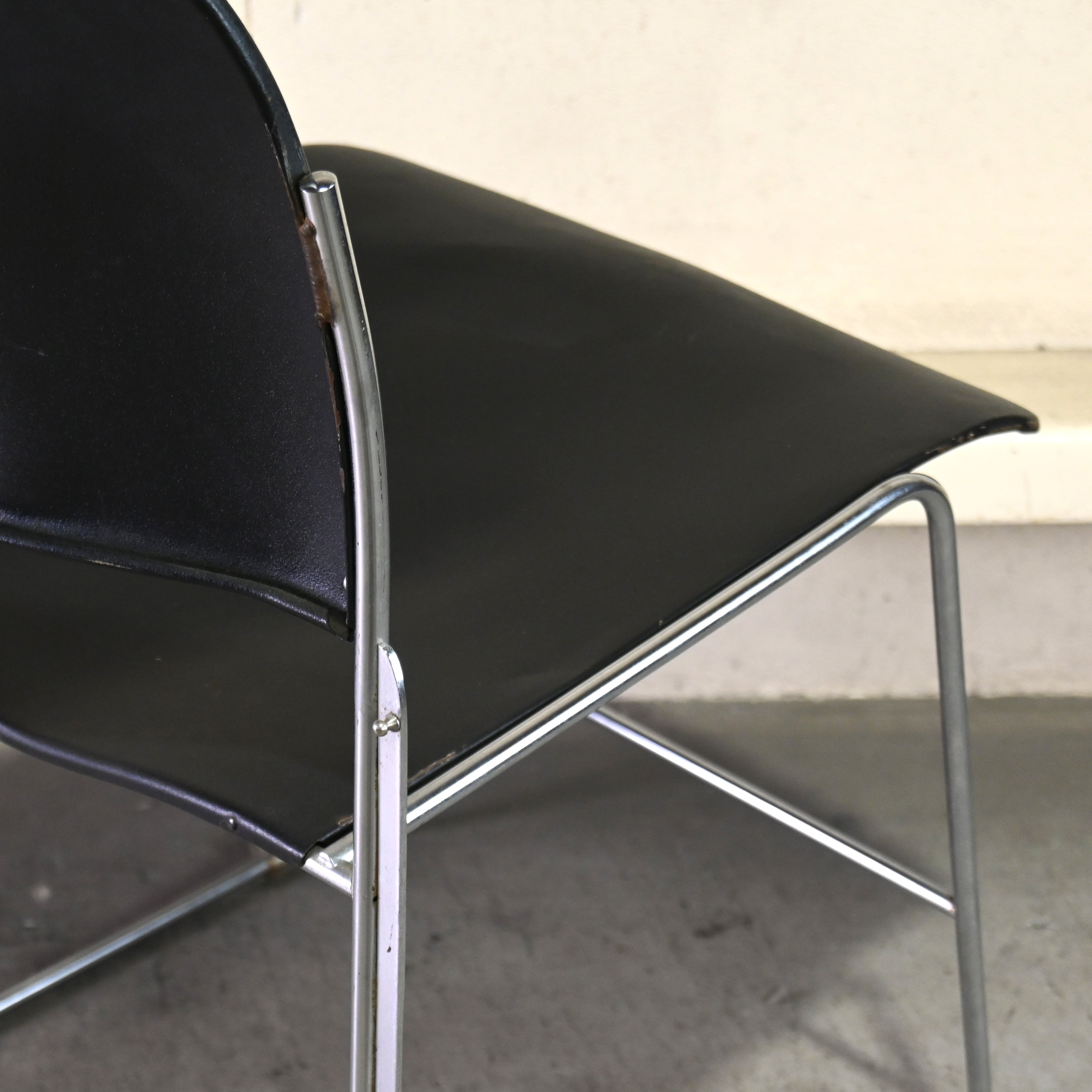 40/4 Side chair Black David Rowland General Fireproofing Co. 1970's US vintage Industrial design / 40/4チェア ブラック デヴィッド・ローランド ジェネラルファイヤープルーフィング 1970年代 アメリカヴィンテージ インダストリアルデザイン