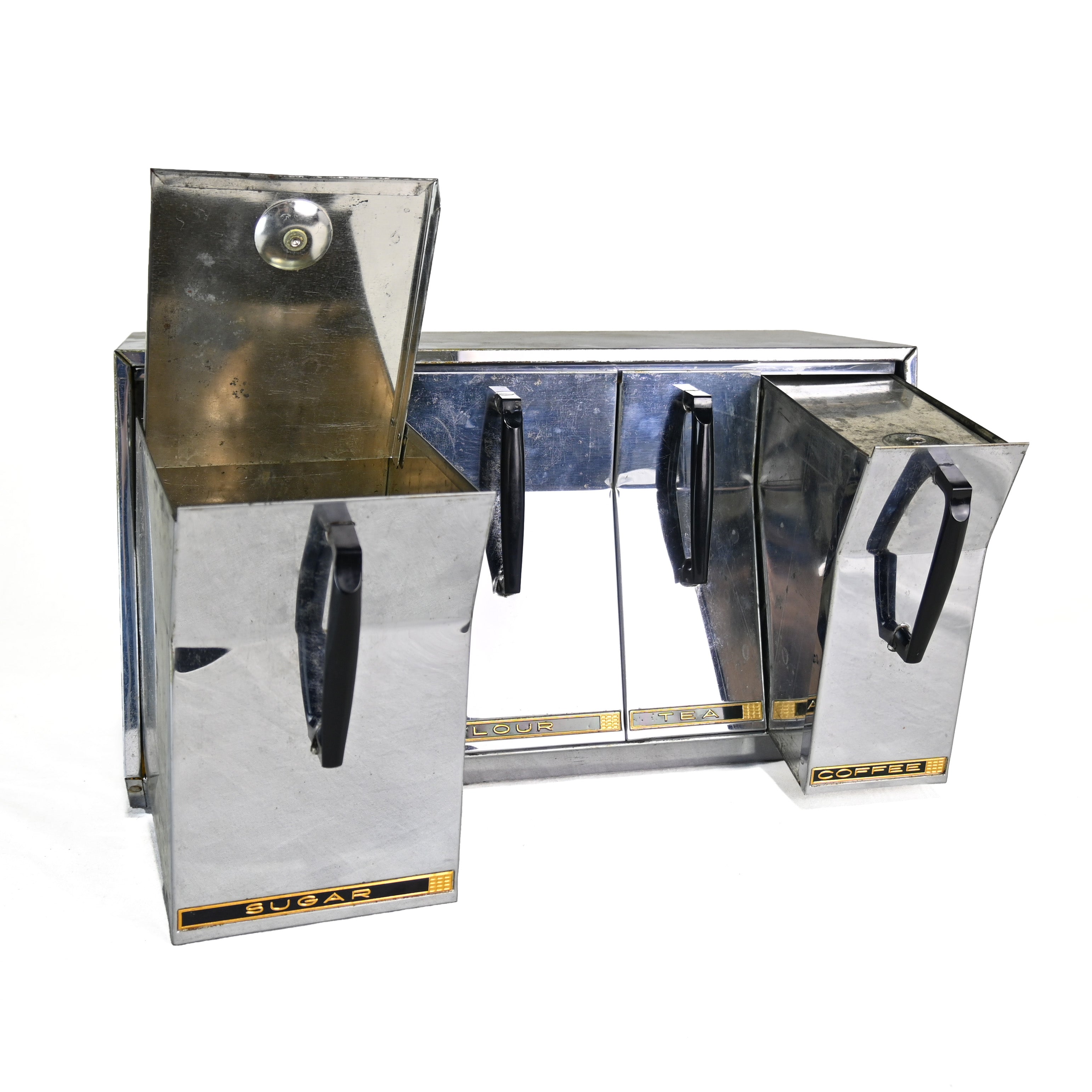 Lincoln Beautyware Seasoning box American Vintage Retro Can Canister Set / リンカーン ビューティウェア アメリカン ヴィンテージ 調味料ボックス レトロ缶