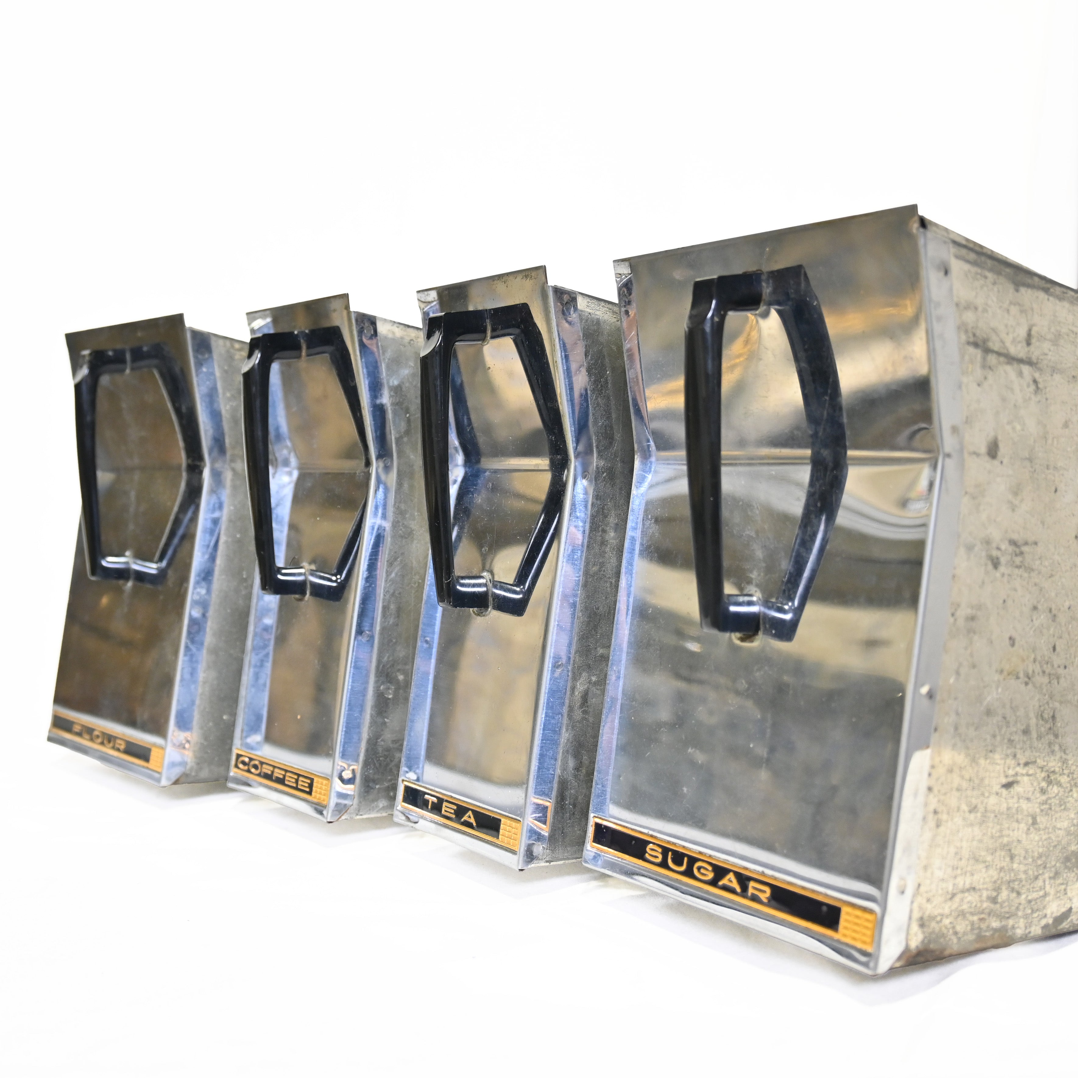 Lincoln Beautyware Seasoning box American Vintage Retro Can Canister Set / リンカーン ビューティウェア アメリカン ヴィンテージ 調味料ボックス レトロ缶