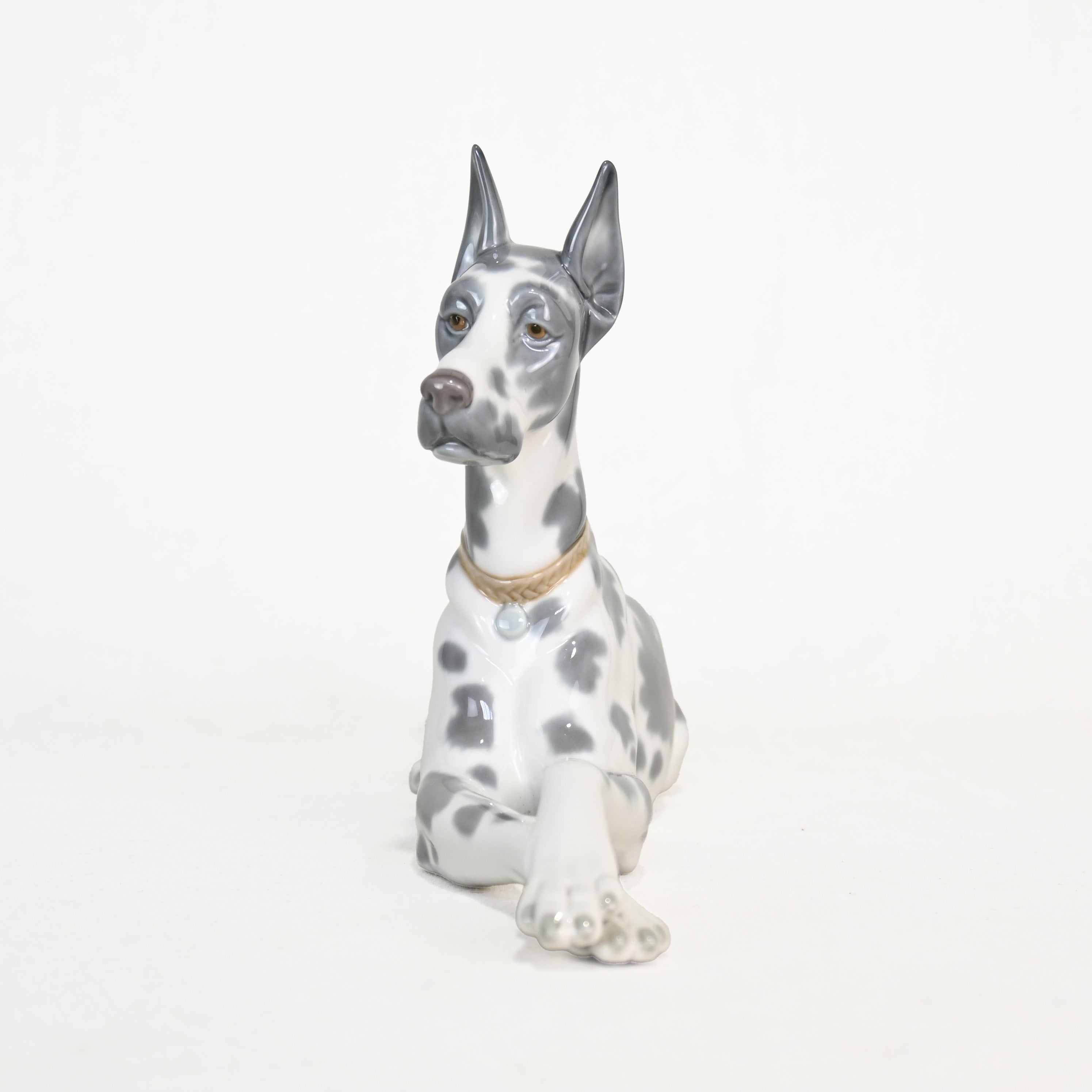 Lladró Great Dane Dog Figurine 1970s Discontinued Rare Spain / リヤドロ グレートデン 犬 フィギュリン 1970年代 廃盤 希少 スペイン