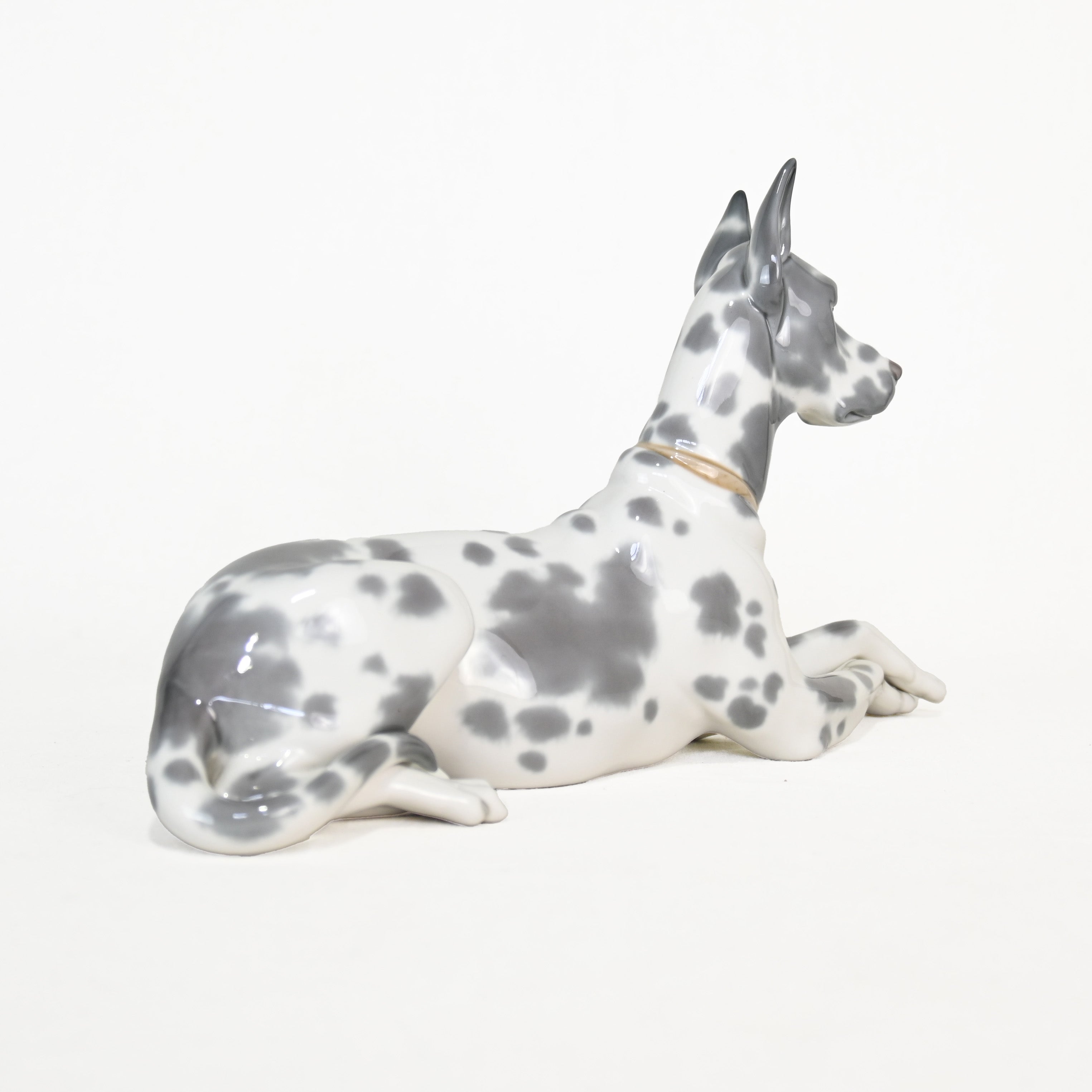 Lladró Great Dane Dog Figurine 1970s Discontinued Rare Spain / リヤドロ グレートデン 犬 フィギュリン 1970年代 廃盤 希少 スペイン