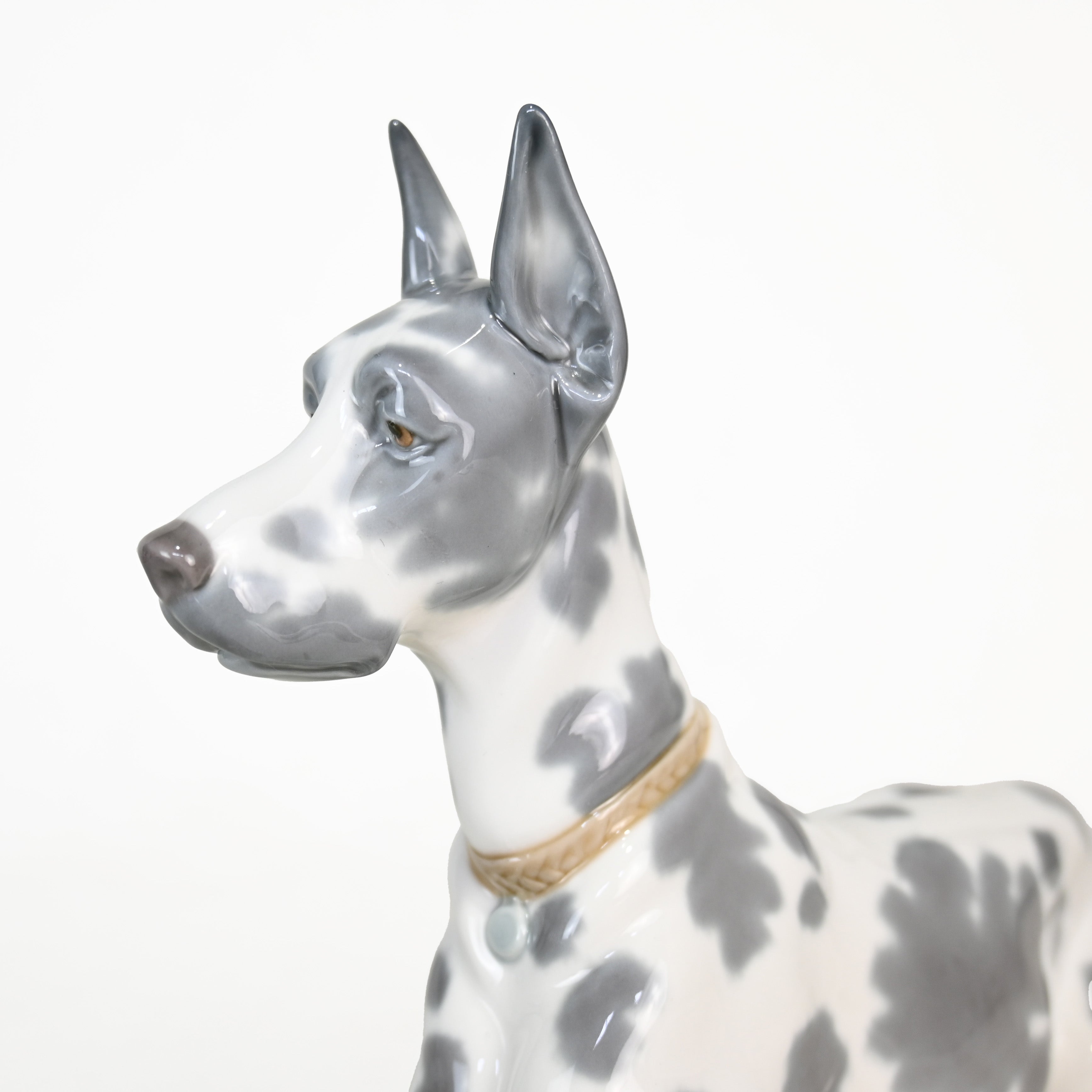 Lladró Great Dane Dog Figurine 1970s Discontinued Rare Spain / リヤドロ グレートデン 犬 フィギュリン 1970年代 廃盤 希少 スペイン