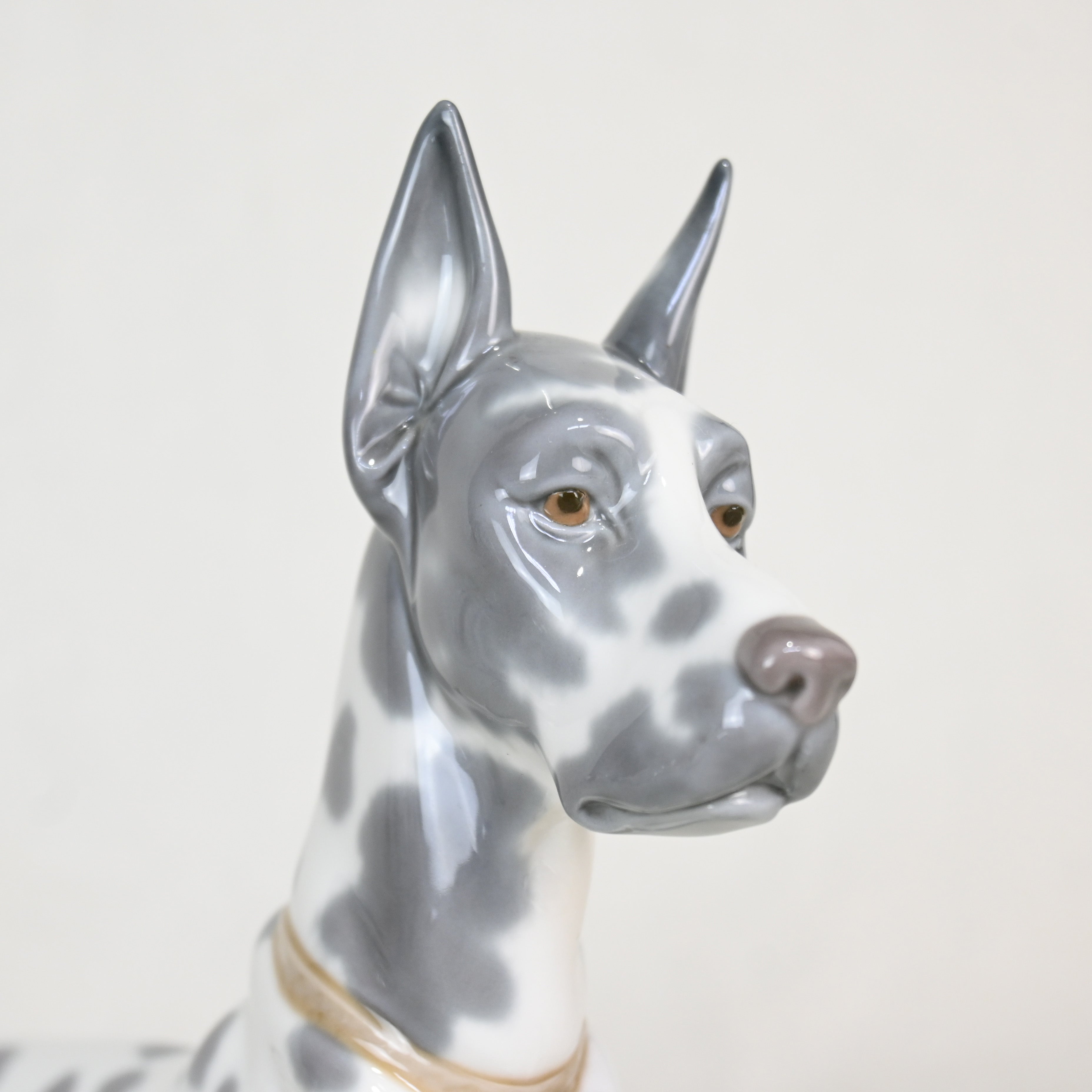 Lladró Great Dane Dog Figurine 1970s Discontinued Rare Spain / リヤドロ グレートデン 犬 フィギュリン 1970年代 廃盤 希少 スペイン