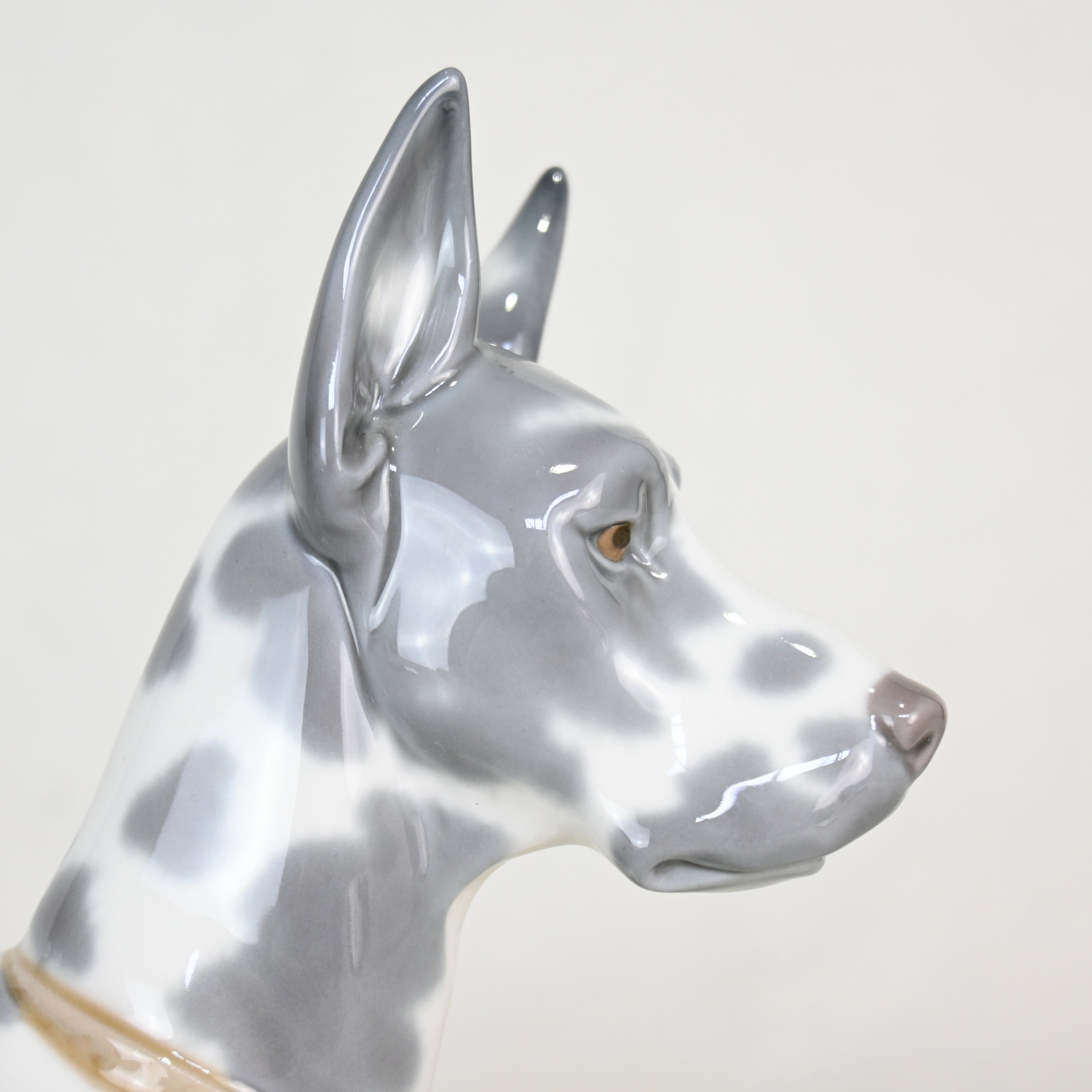 Lladró Great Dane Dog Figurine 1970s Discontinued Rare Spain / リヤドロ グレートデン 犬 フィギュリン 1970年代 廃盤 希少 スペイン