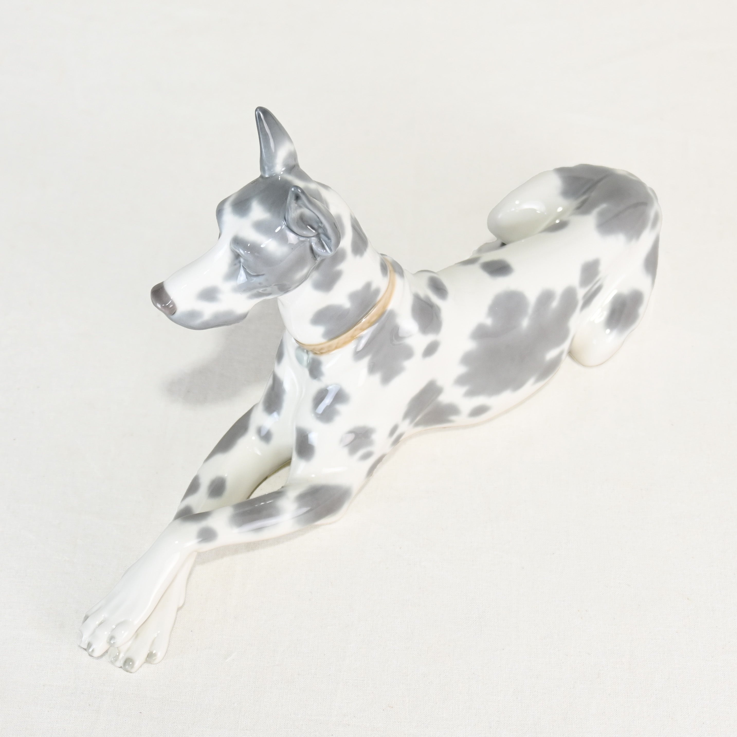 Lladró Great Dane Dog Figurine 1970s Discontinued Rare Spain / リヤドロ グレートデン 犬 フィギュリン 1970年代 廃盤 希少 スペイン