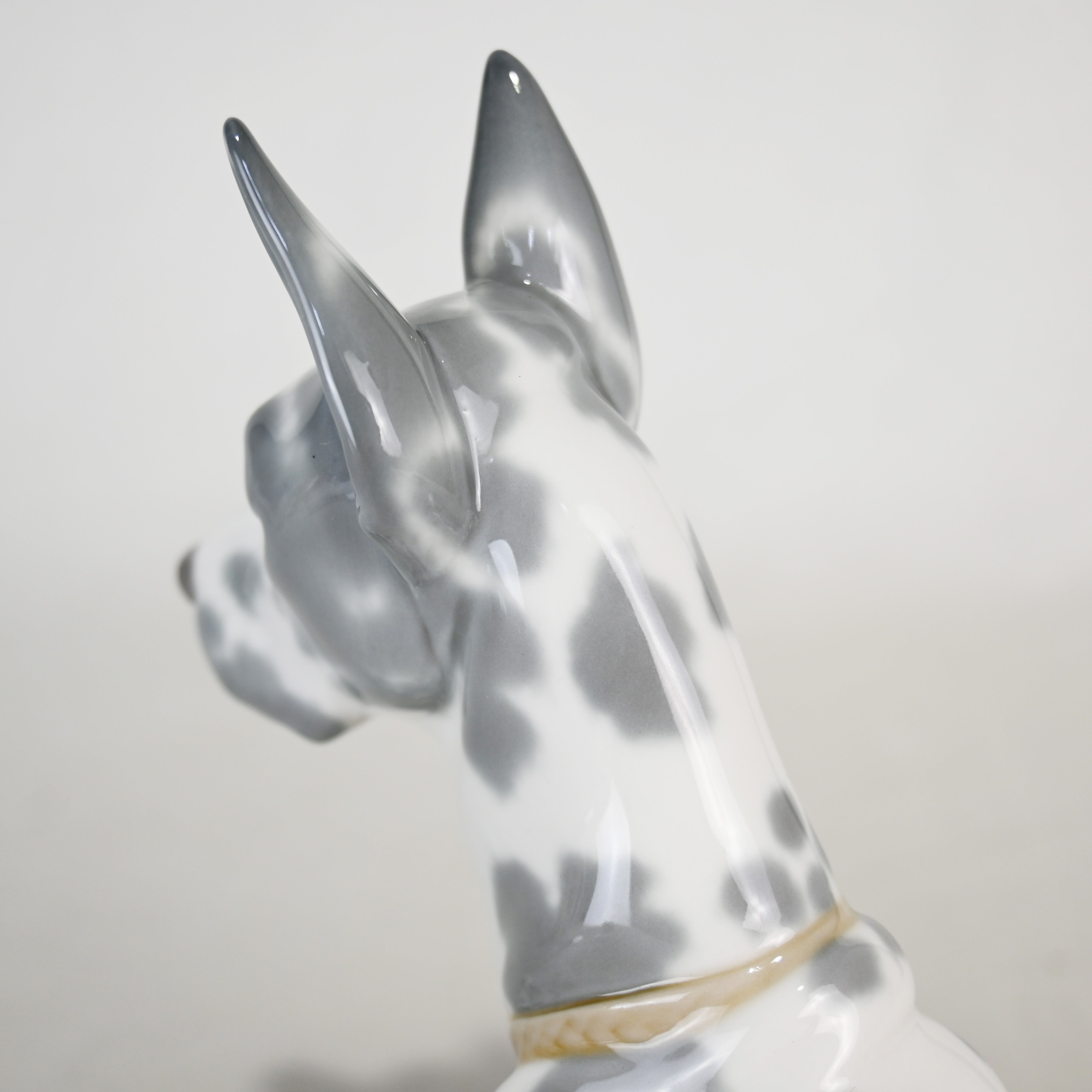 Lladró Great Dane Dog Figurine 1970s Discontinued Rare Spain / リヤドロ グレートデン 犬 フィギュリン 1970年代 廃盤 希少 スペイン