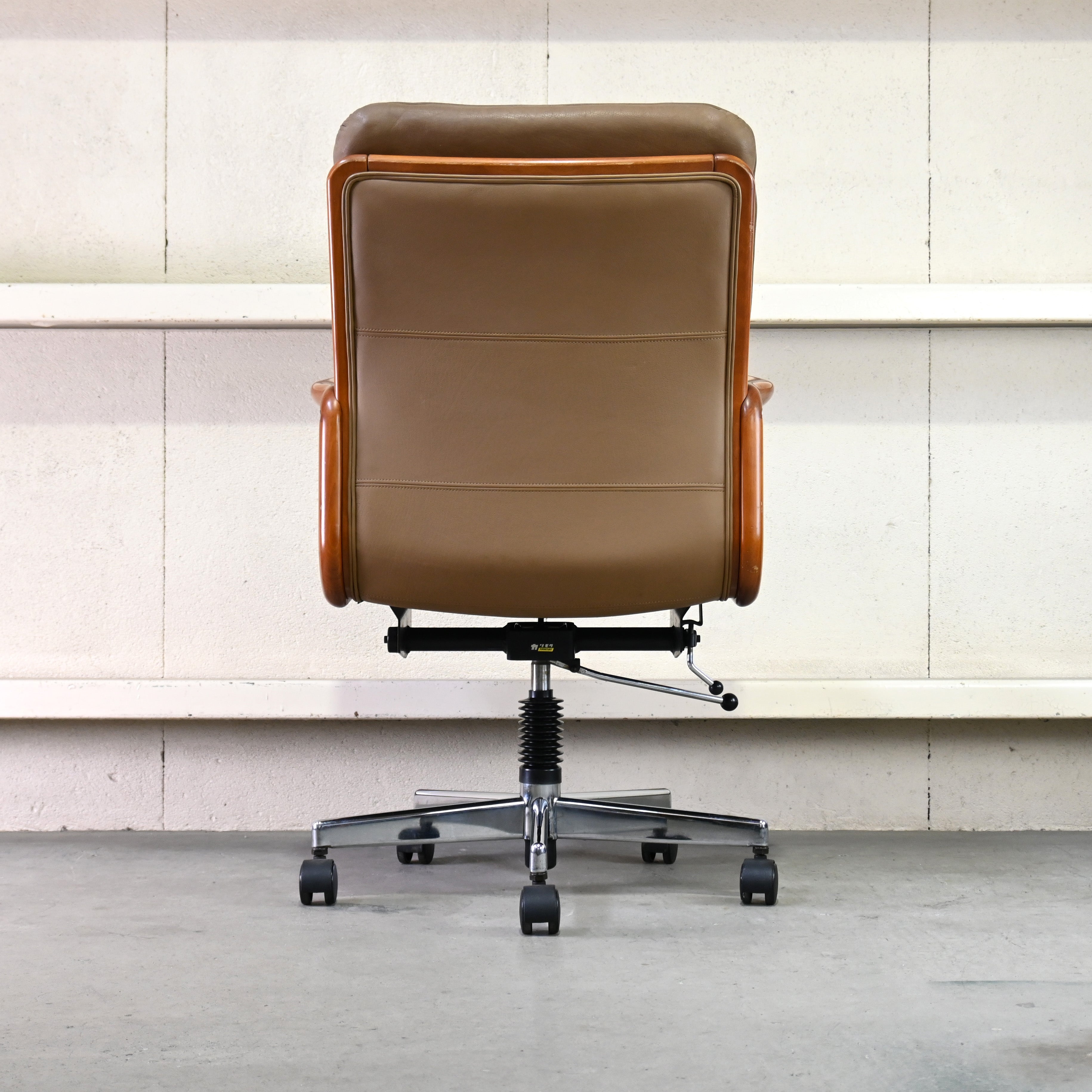 Old karimoku Caster arm chair Office furniture Japanese modern design / オールドカリモク キャスターアームチェア オフィスファニチャー ジャパニーズモダンデザイン