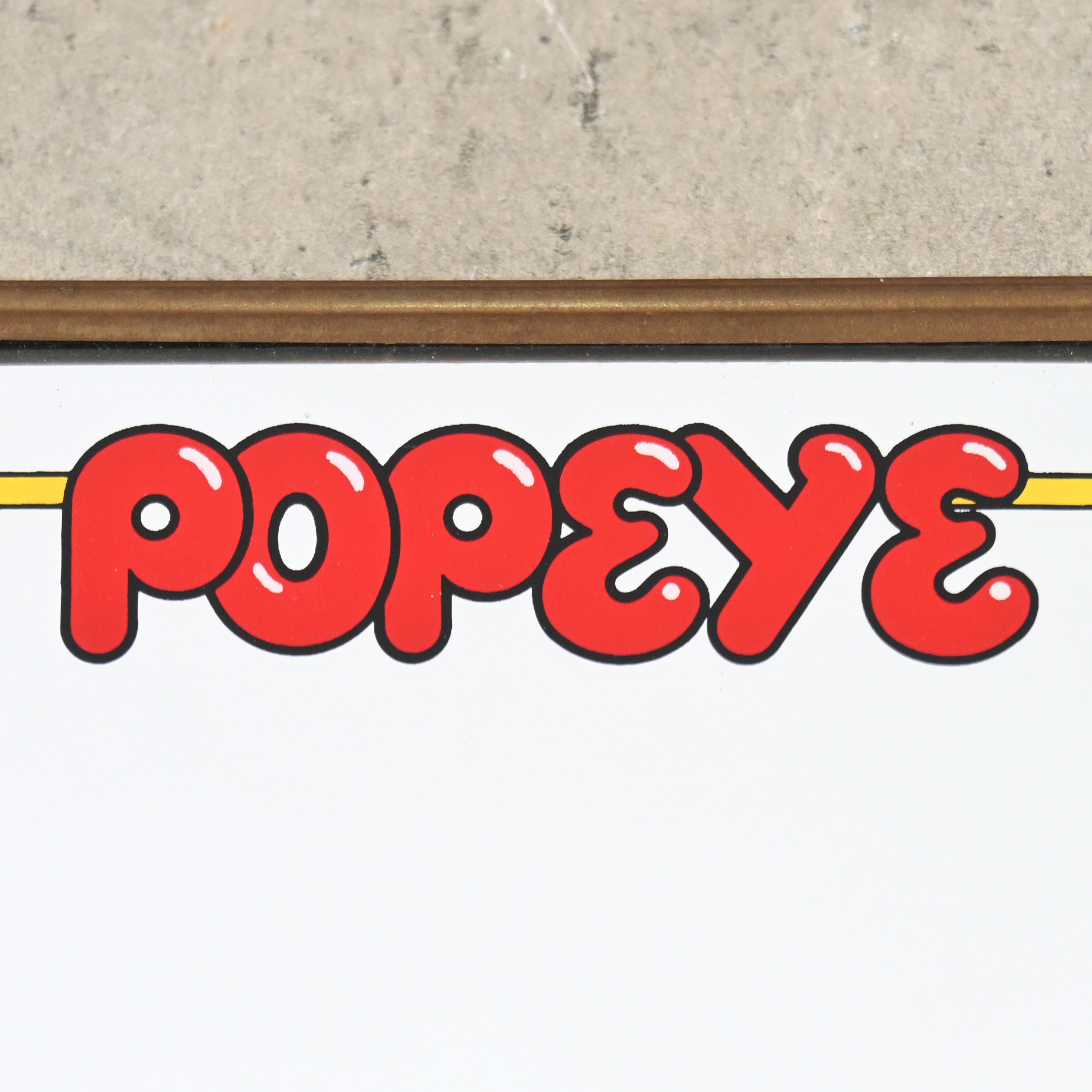 POPEYE Pub mirror「LOVE FORMATION」Elzie Crisler Segar King Features Syndicate US vintage / ポパイ パブミラー  エルジー・クリスラー・シーガー キング・フィーチャーズ・シンジケート アメリカヴィンテージ
