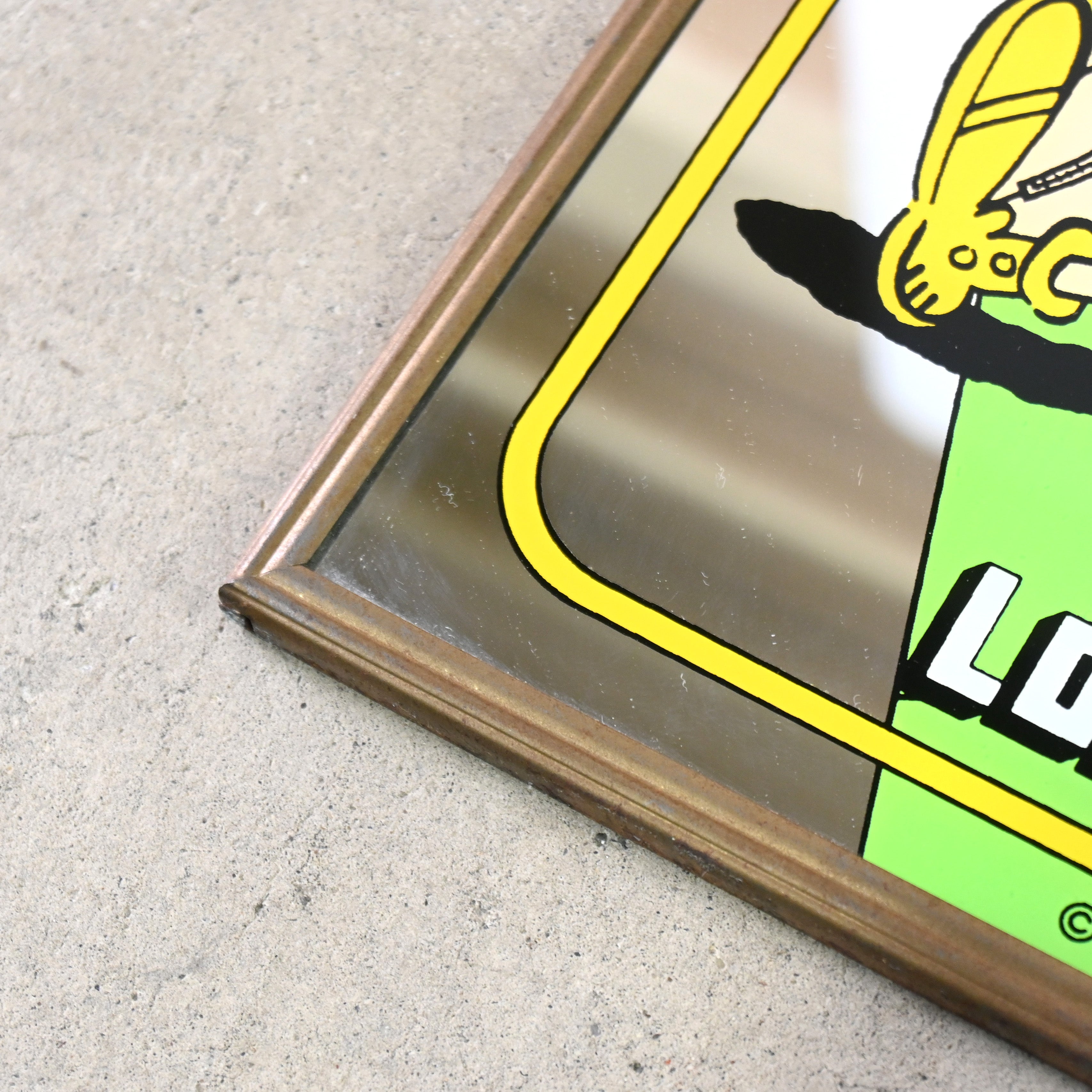 POPEYE Pub mirror「LOVE FORMATION」Elzie Crisler Segar King Features Syndicate US vintage / ポパイ パブミラー  エルジー・クリスラー・シーガー キング・フィーチャーズ・シンジケート アメリカヴィンテージ