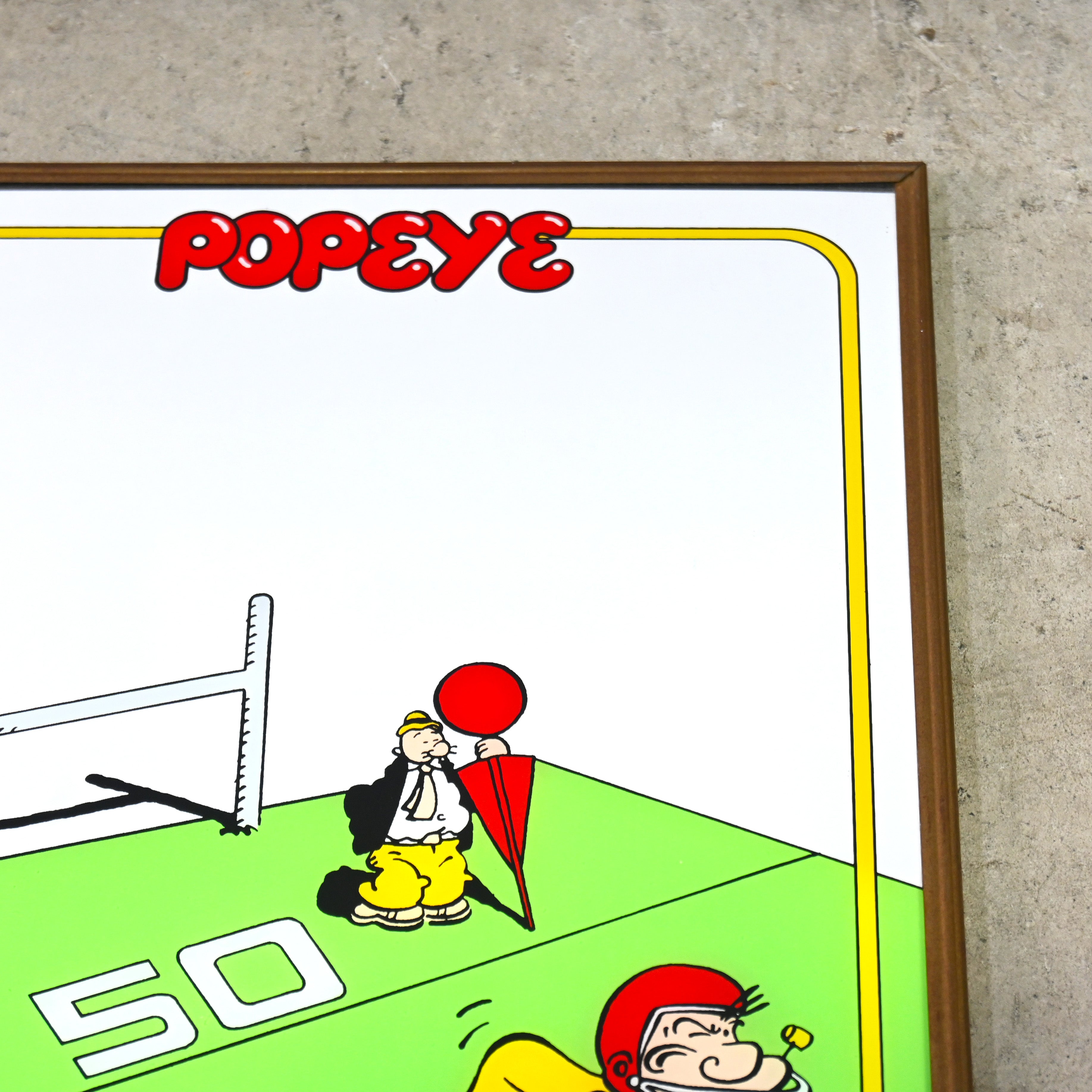 POPEYE Pub mirror「LOVE FORMATION」Elzie Crisler Segar King Features Syndicate US vintage / ポパイ パブミラー  エルジー・クリスラー・シーガー キング・フィーチャーズ・シンジケート アメリカヴィンテージ