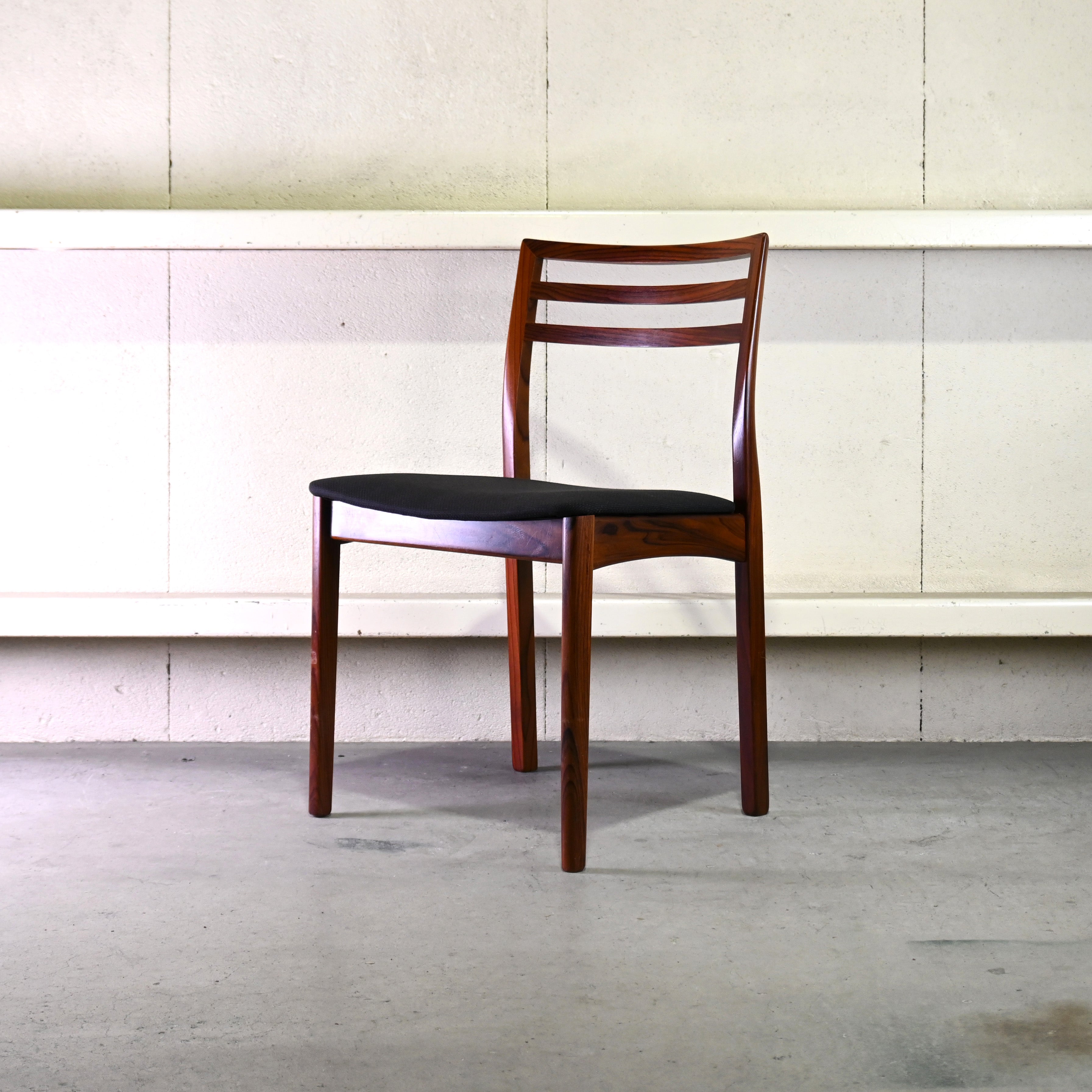 Skovby Rosewood Ladder back Dining chair Remake Japanese wool 