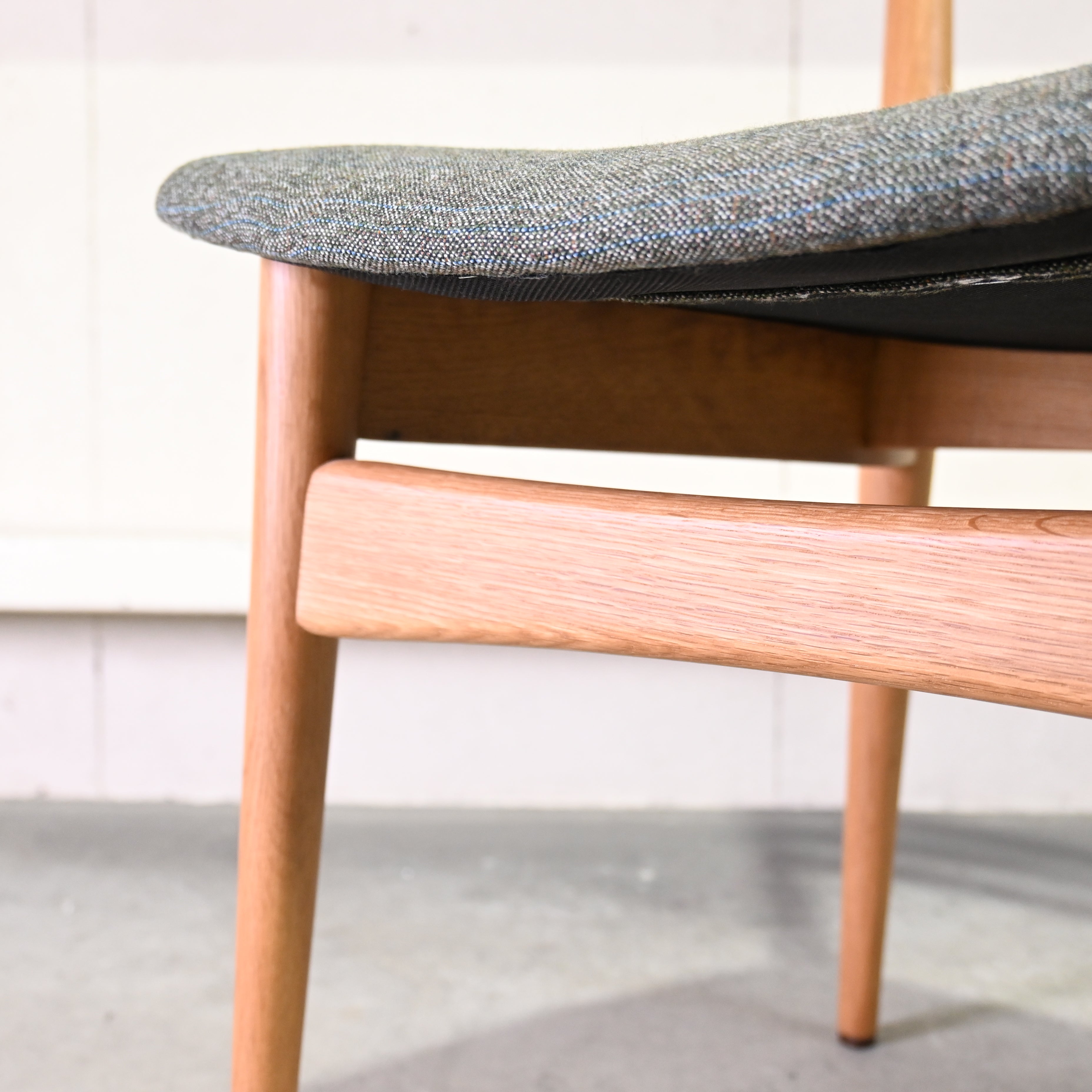 Nissin Forms Dining chair Remake UK fabric Oak wood / 日進木工 フォルムス ダイニングチェア リメイク 英国生地 オーク材