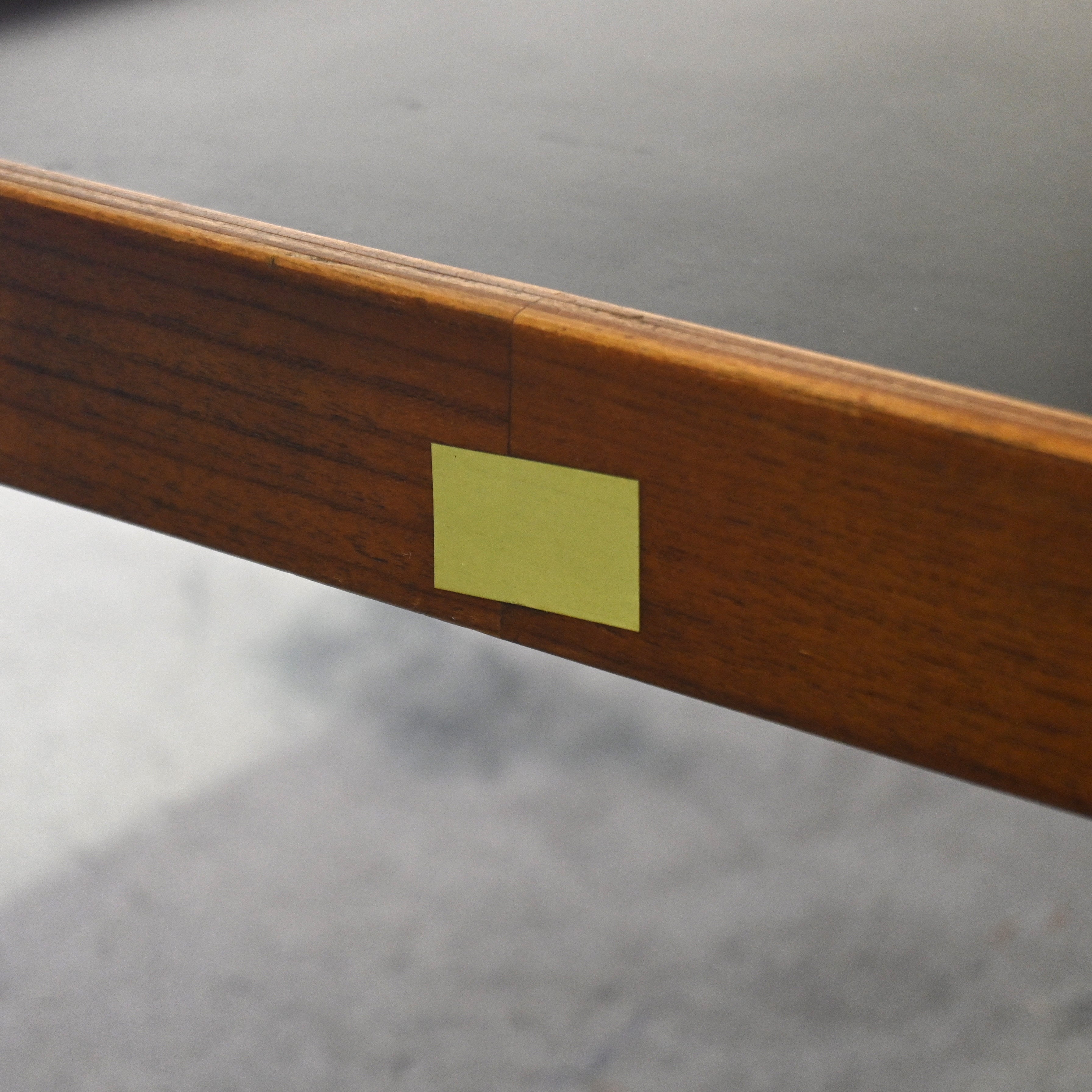 YAMAGUCHI × Isamu Kenmochi Teak plywood Black melamine Service wagon Japanese modern design Scandinavian design / 山口木材工芸 × 剣持勇 チーク材 プライウッド ブラックメラミン サービスワゴン ジャパニーズモダンデザイン 北欧デザイン