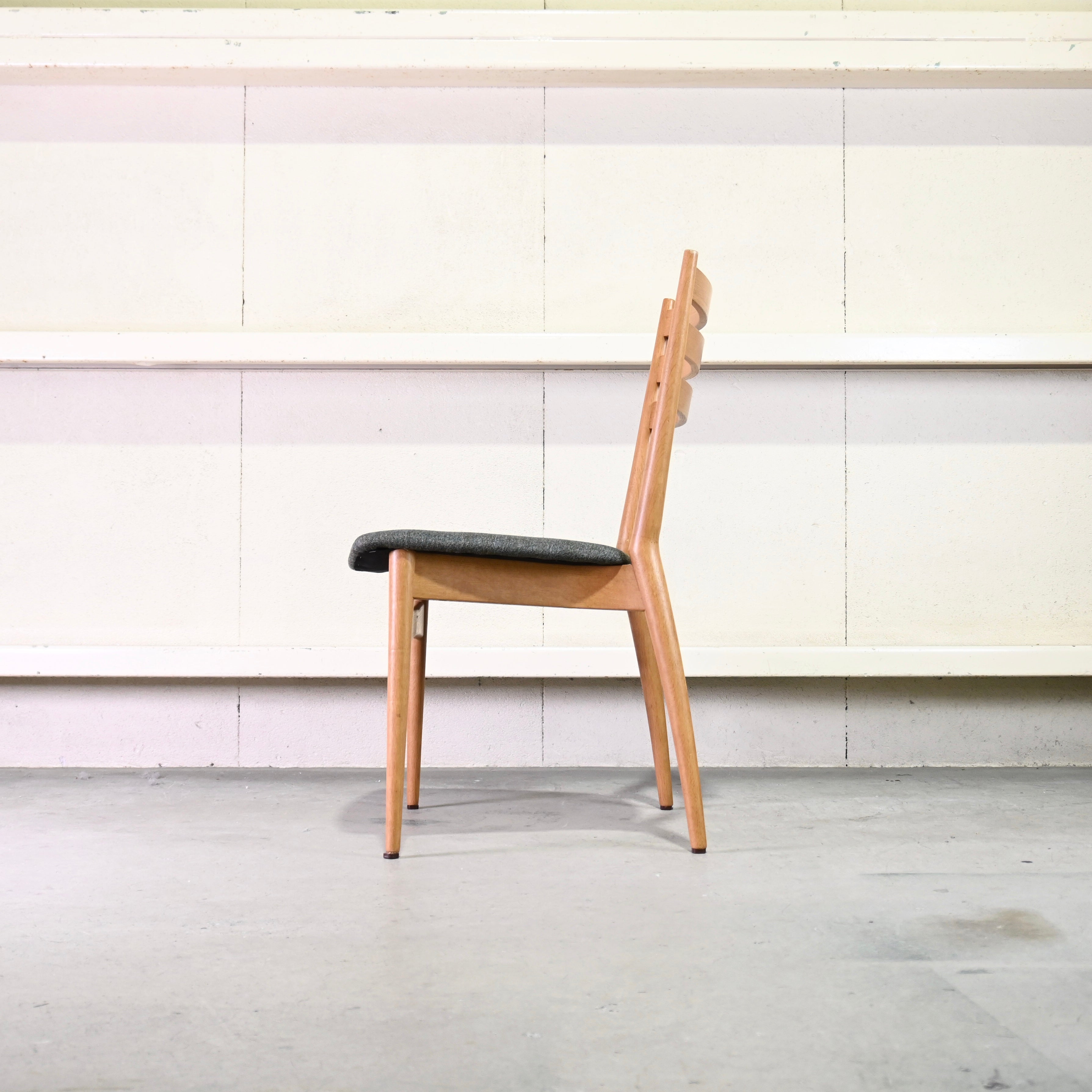 Nissin Forms Dining chair Remake UK fabric Oak wood / 日進木工 フォルムス ダイニングチェア リメイク 英国生地 オーク材