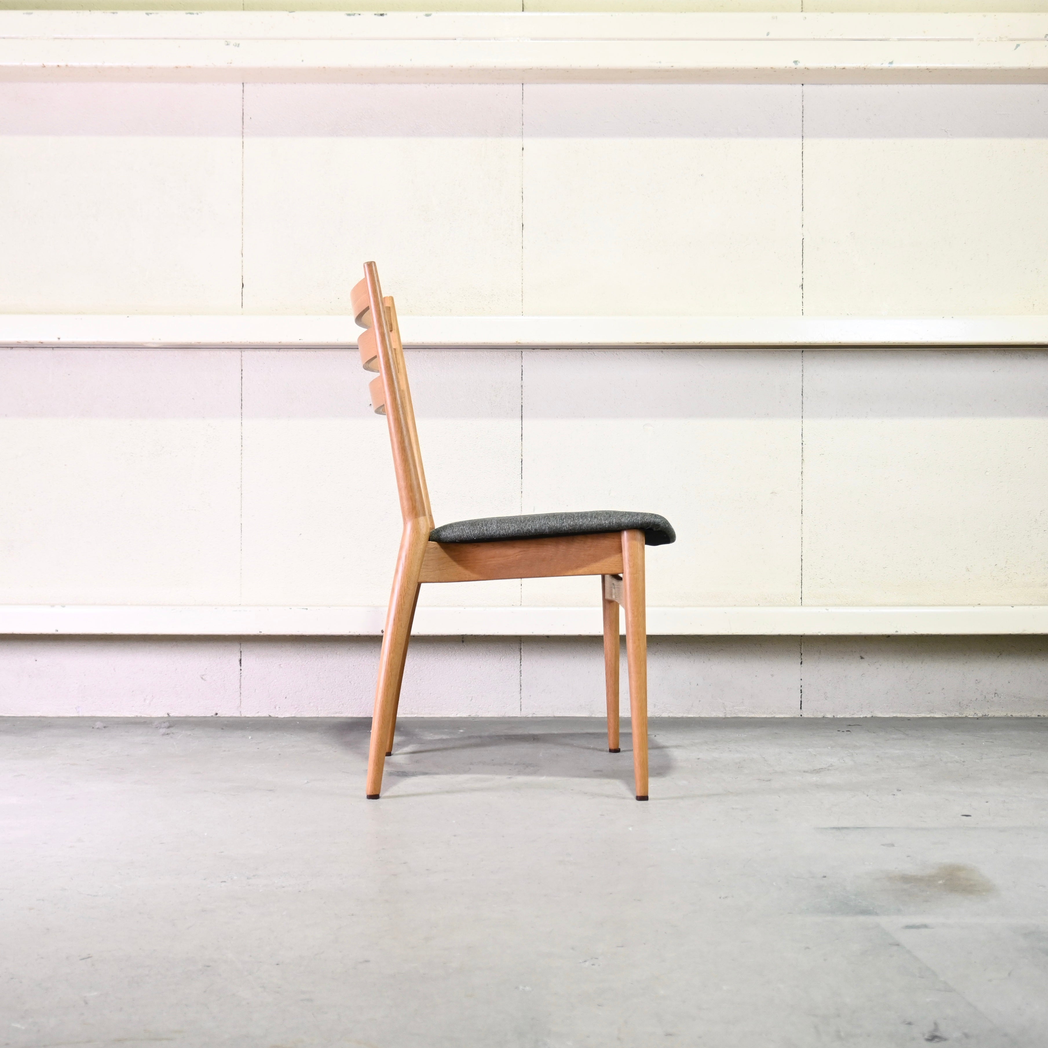 Nissin Forms Dining chair Remake UK fabric Oak wood / 日進木工 フォルムス ダイニングチェア リメイク 英国生地 オーク材