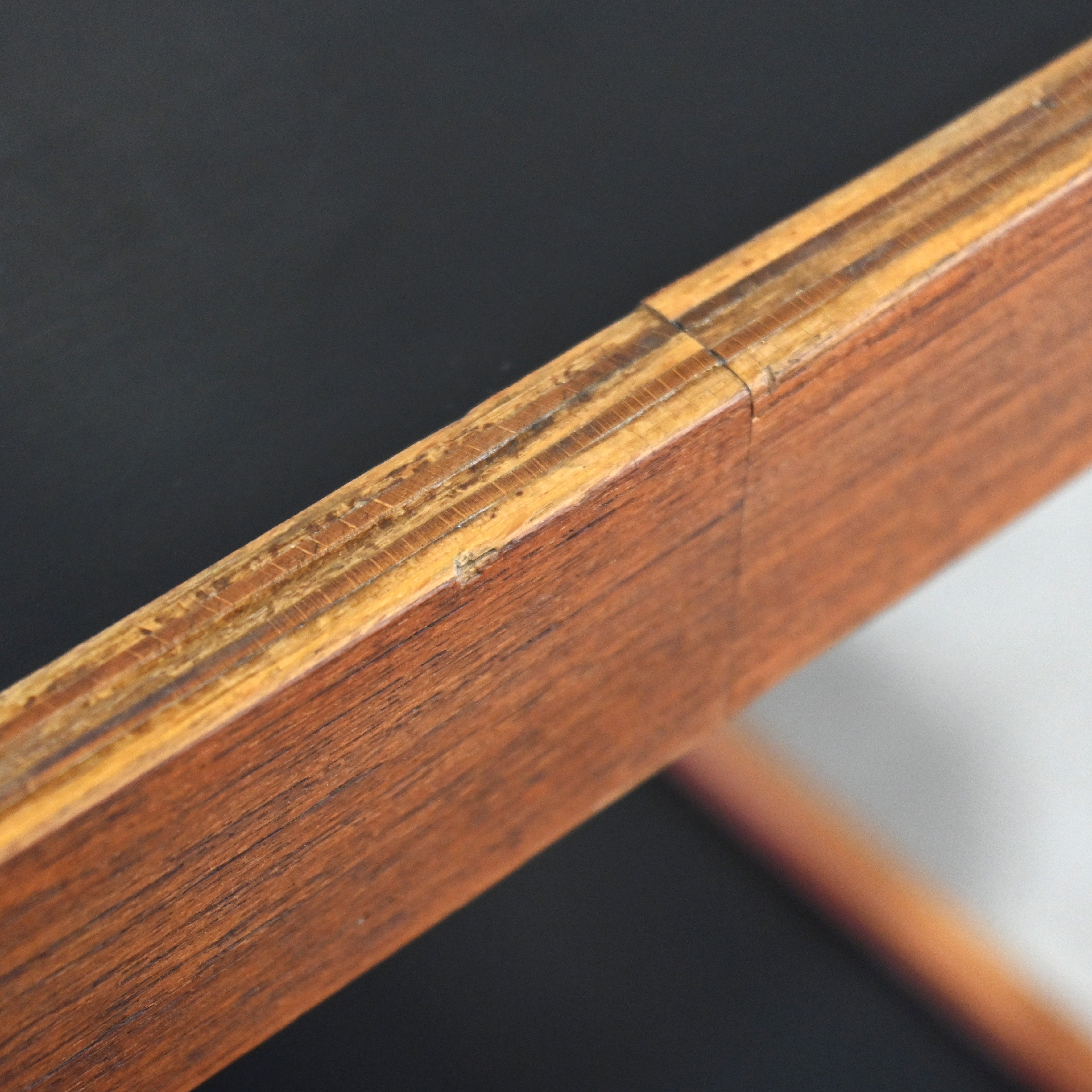 YAMAGUCHI × Isamu Kenmochi Teak plywood Black melamine Service wagon Japanese modern design Scandinavian design / 山口木材工芸 × 剣持勇 チーク材 プライウッド ブラックメラミン サービスワゴン ジャパニーズモダンデザイン 北欧デザイン
