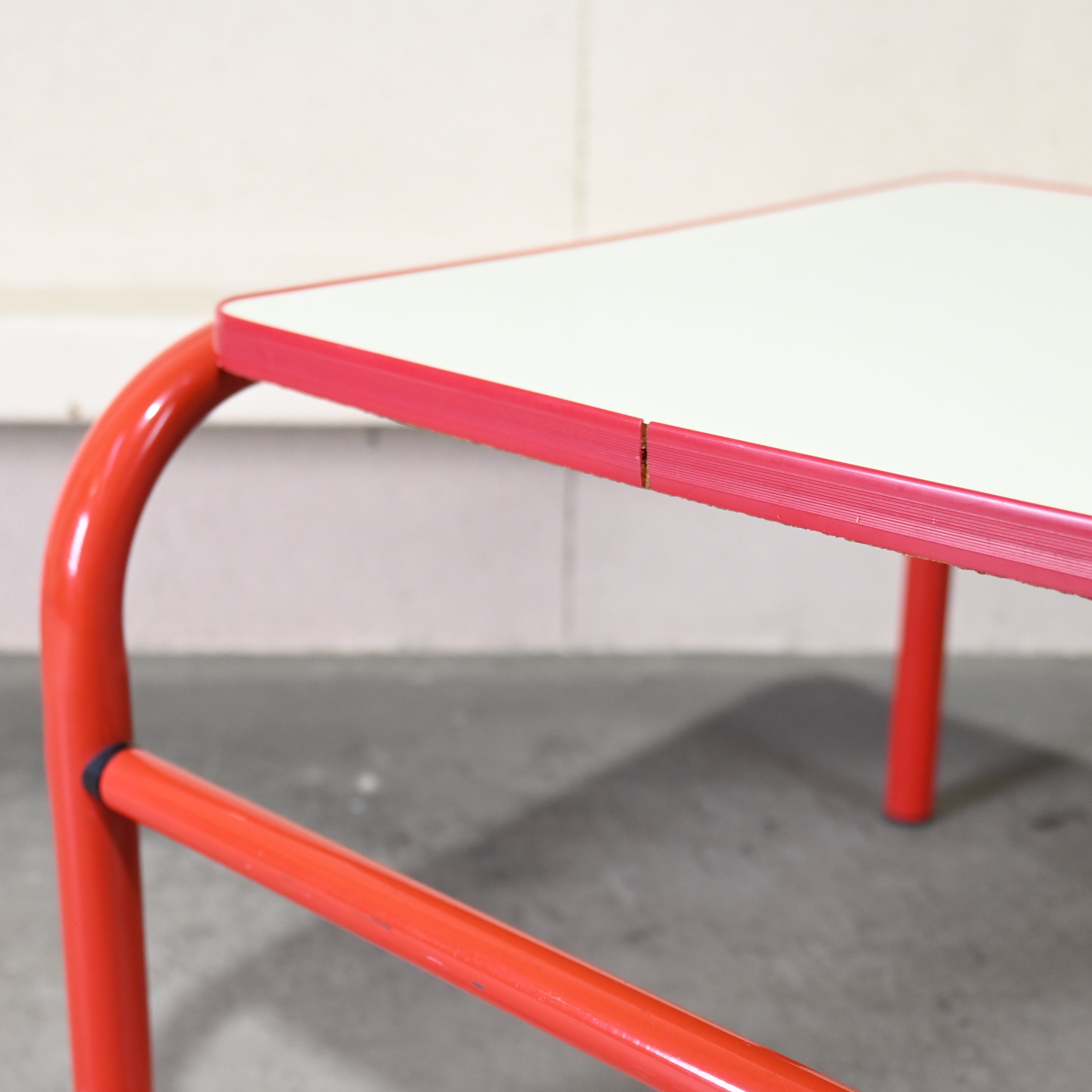 Japan vintage Steel × Wood Side table Retropop Postmodern / ジャパンヴィンテージ スチール × ウッド サイドテーブル レトロポップ ポストモダン