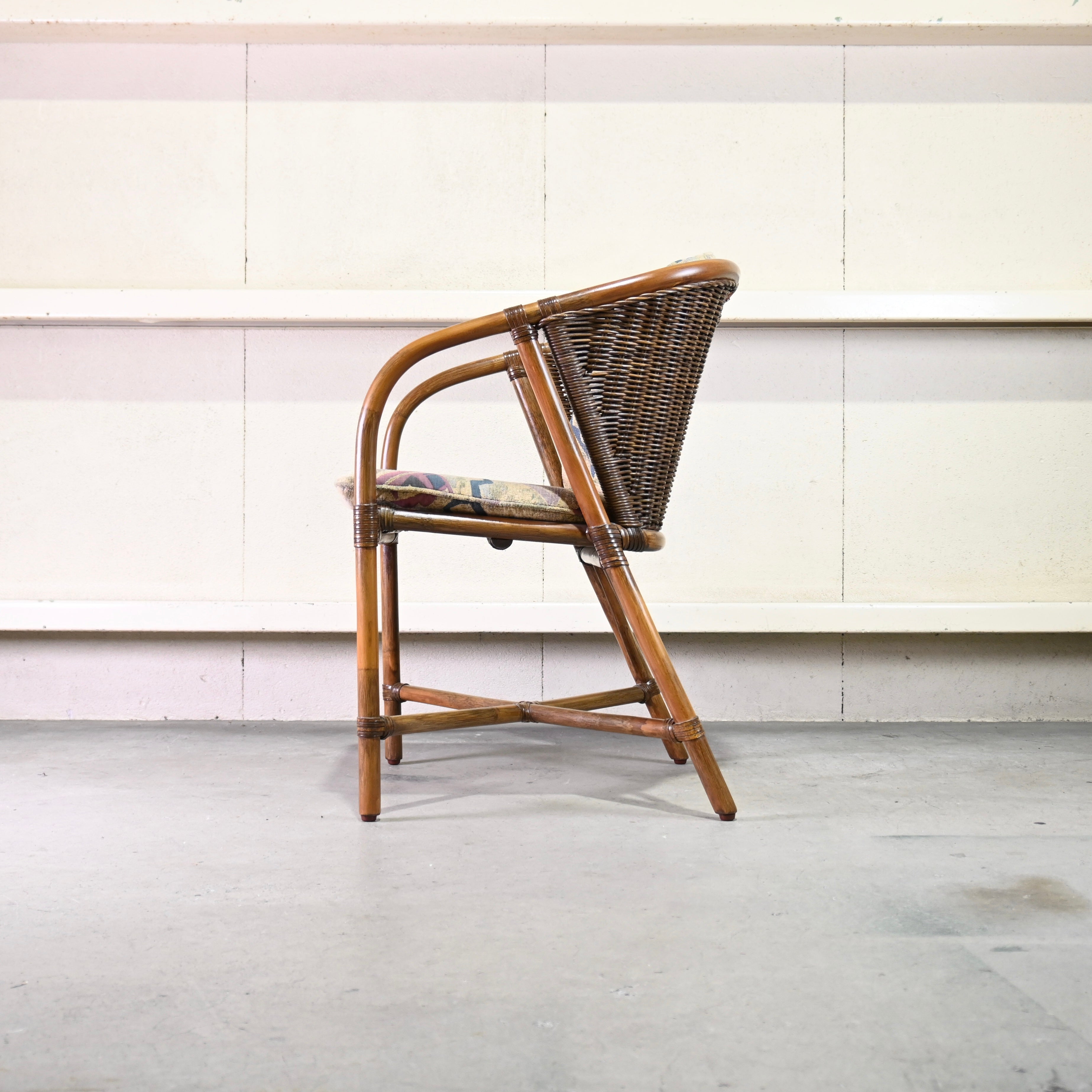 CASABLANCA MINAS Arm chair Dining chair Rattan Asian taste / カサブランカ ミーナス アームチェア ダイニングチェア ラタン アジアンテイスト