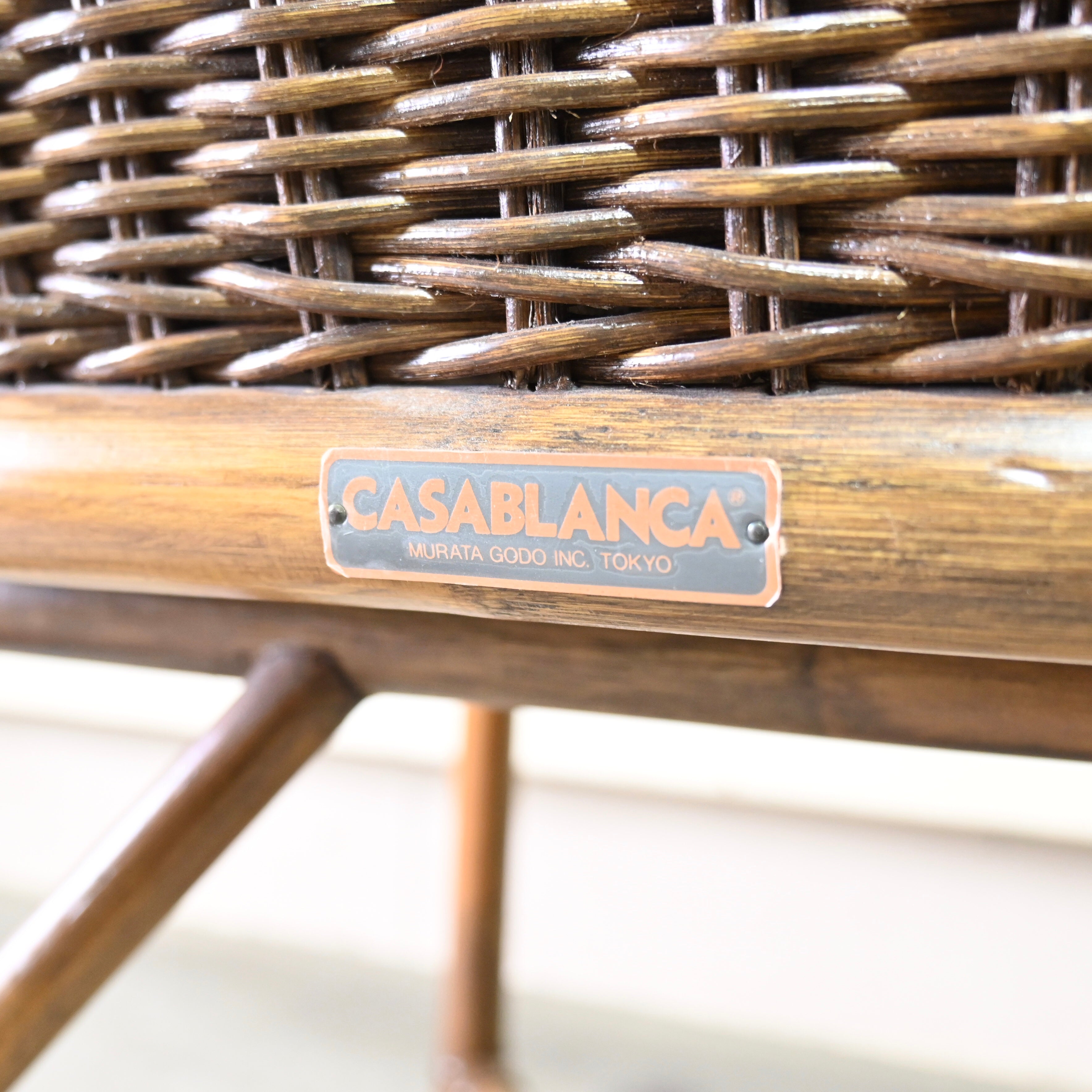 CASABLANCA MINAS Arm chair Dining chair Rattan Asian taste / カサブランカ ミーナス アームチェア ダイニングチェア ラタン アジアンテイスト